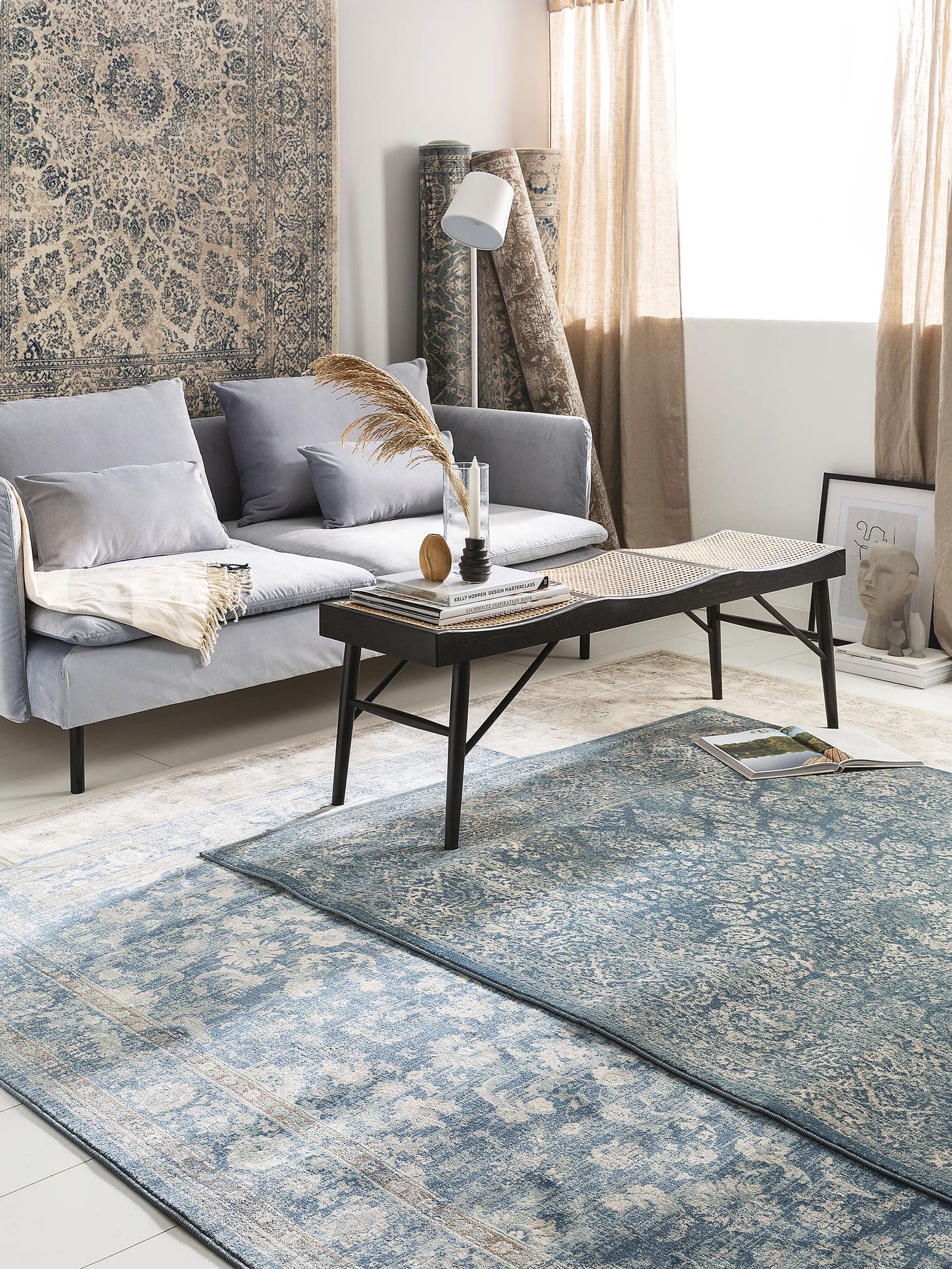 Rug made of 100% Polypropylene in Beige with a 6 - 10 mm high pile by benuta Nest