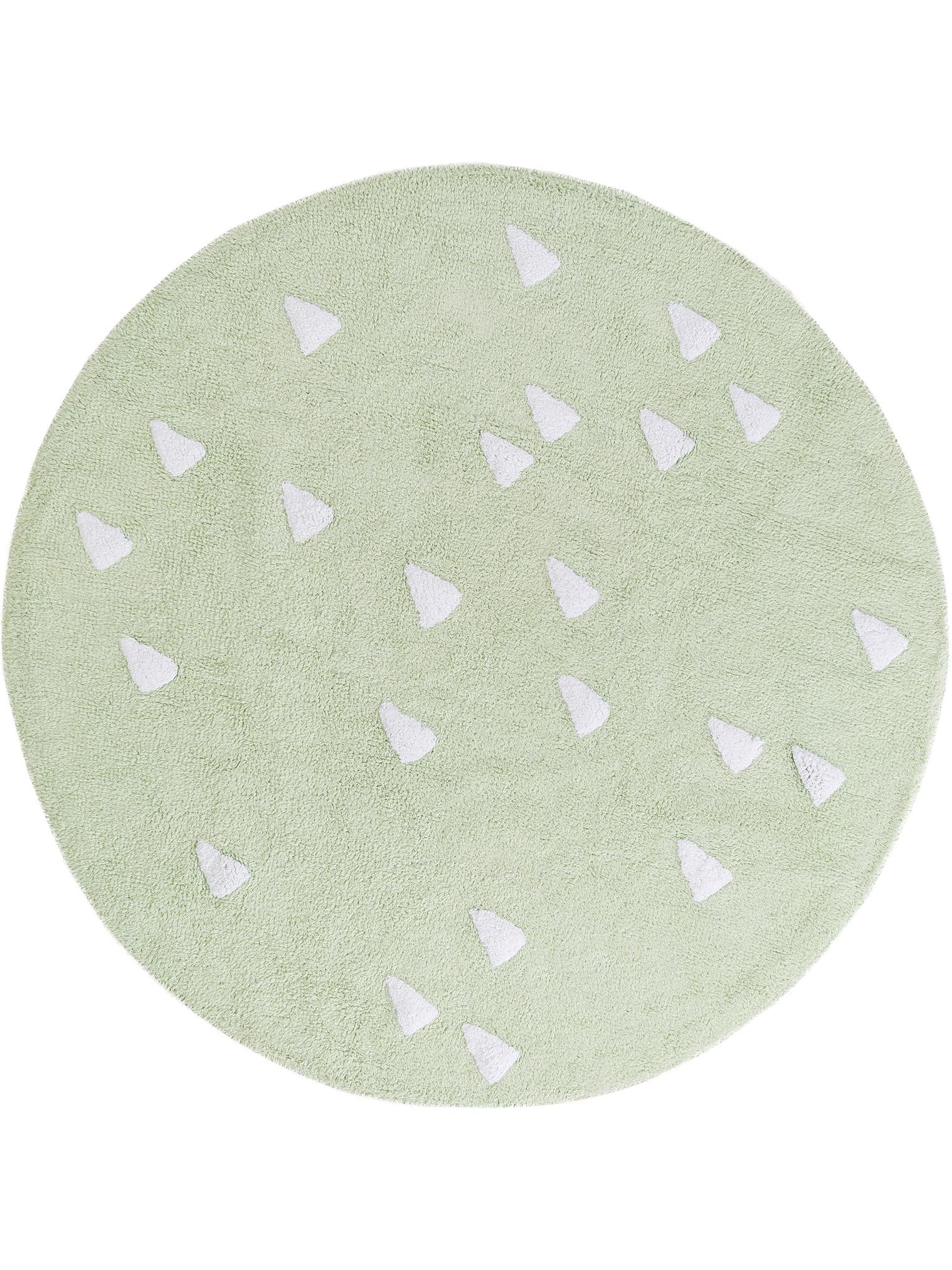 Alfombra de 100% Algodón en Verde con un pelo de {{Placeholder_Pile Height}} de altura de Lytte