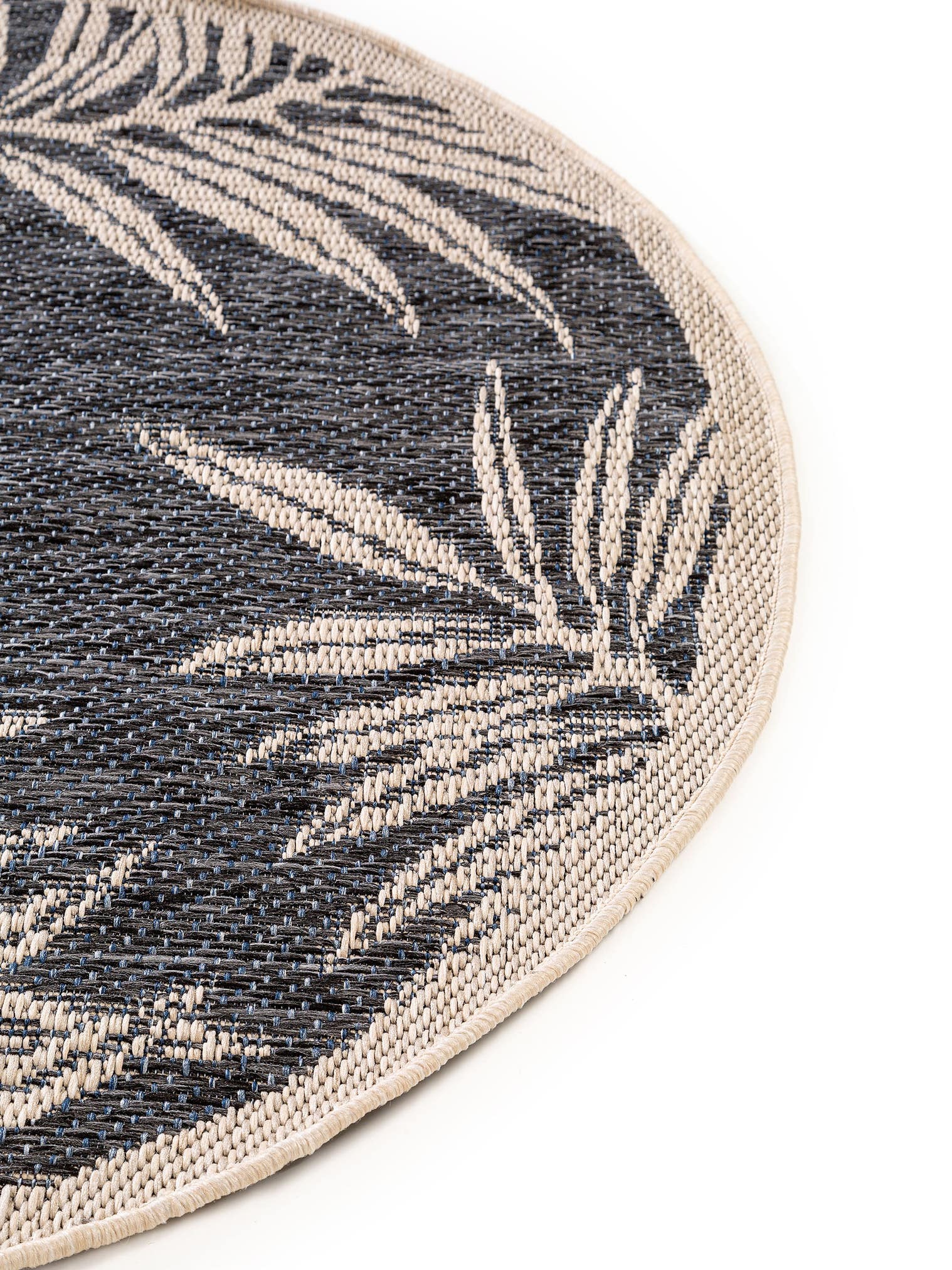 Teppich aus 100% Polypropylen in Blau mit bis 5 mm hohem Flor von benuta Nest