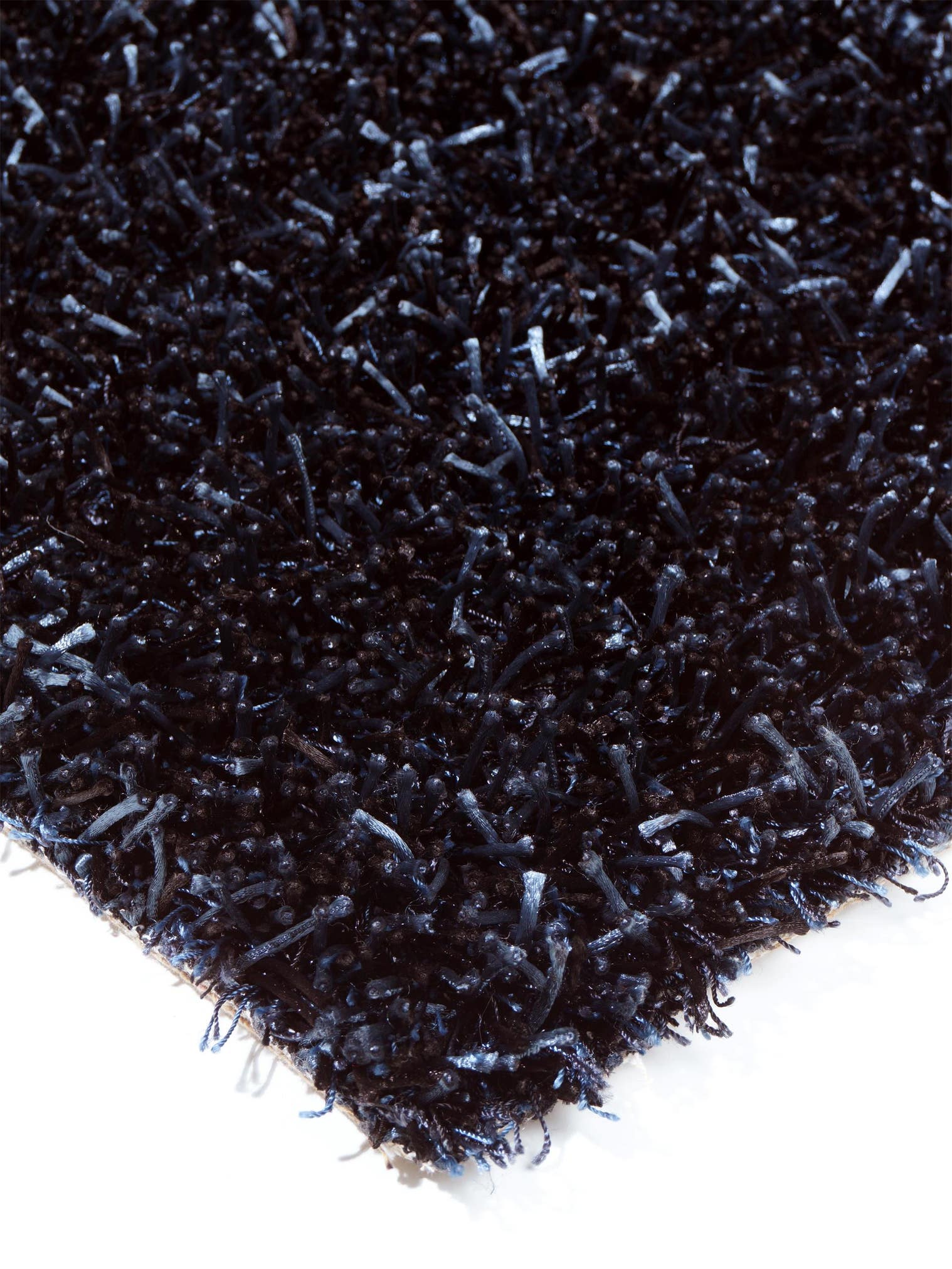 Tapis en 100% Polyester en Bleu avec une pile de 31 - 40 mm de hauteur de benuta