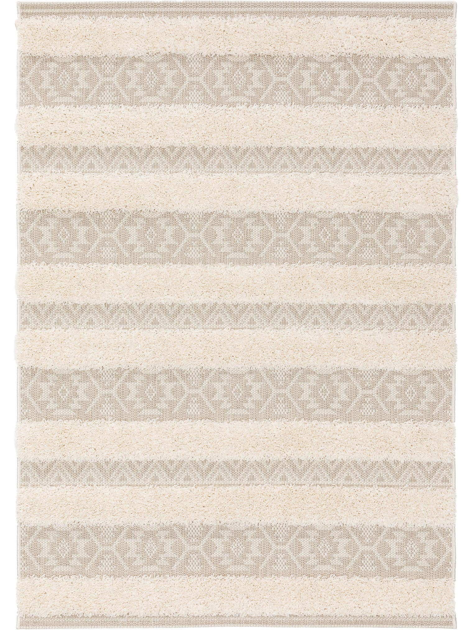 Teppich aus 100% Polypropylen in Beige mit 21 bis 30 mm hohem Flor von Lytte