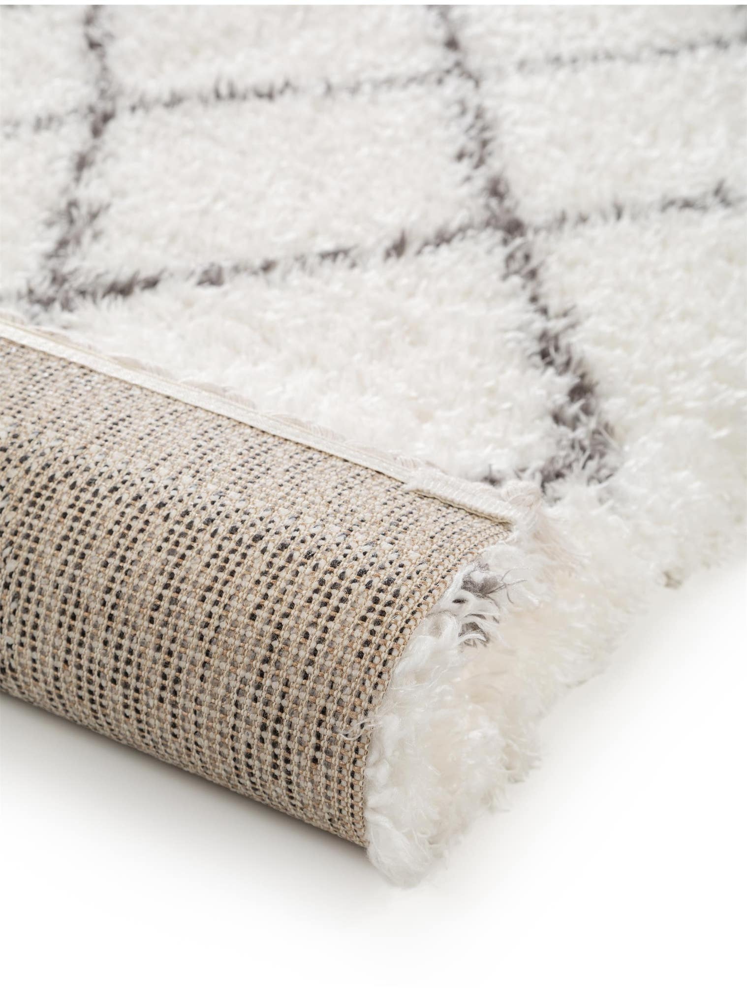 Teppich aus 100% Polyester in Beige mit 41 bis 50 mm hohem Flor von benuta Pop