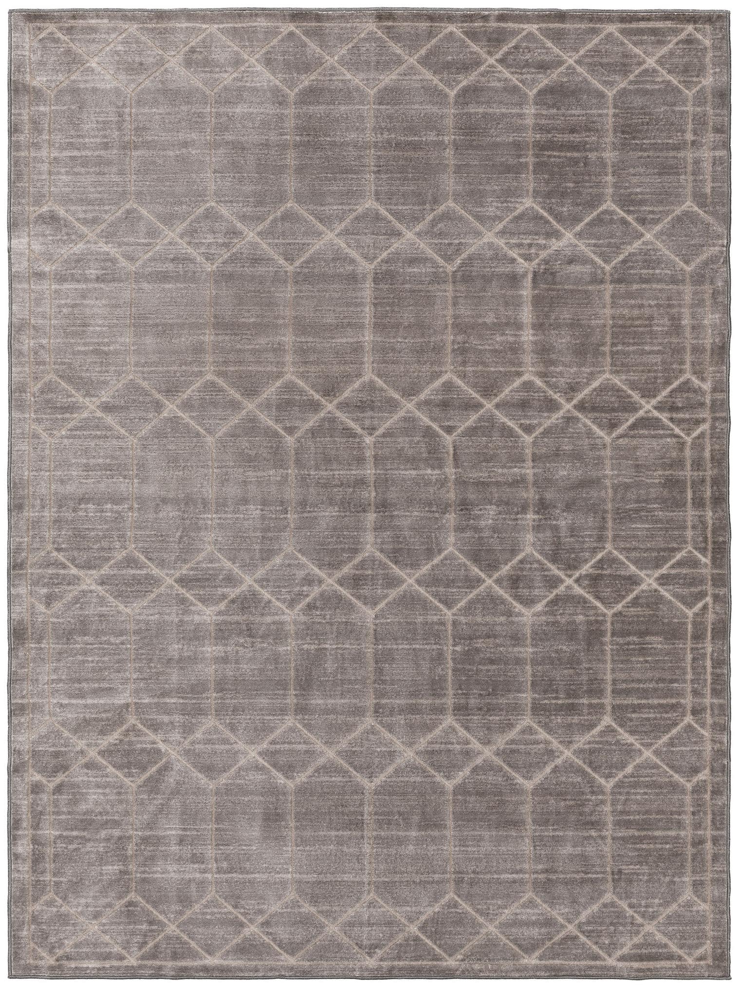 Rug made of 100% Polyester in Grey with a 1- 5 mm high pile by benuta