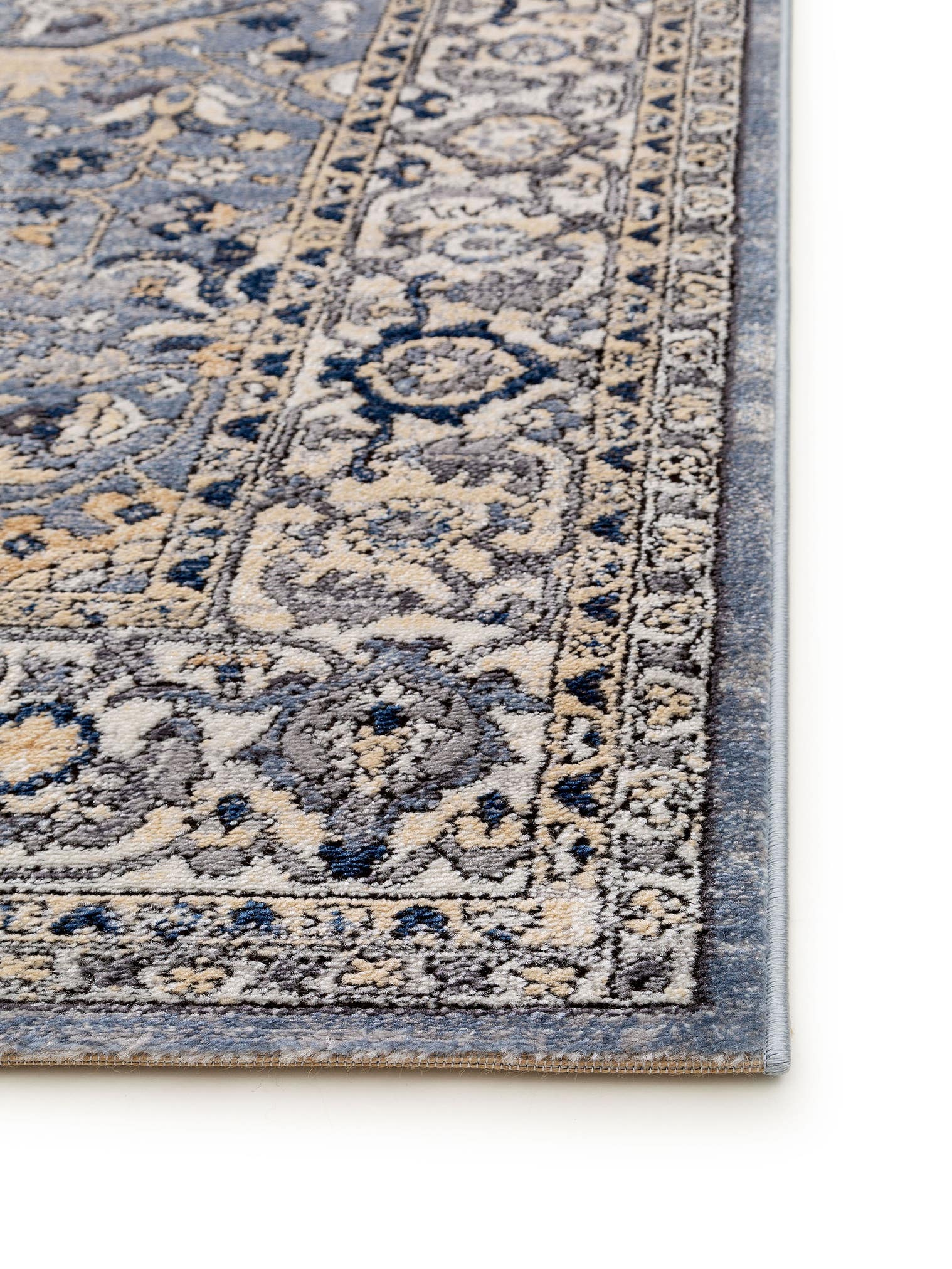 Rug made of 70% Polyester, 30% Polypropylene in Grey with a 11 - 20 mm high pile by benuta Nest