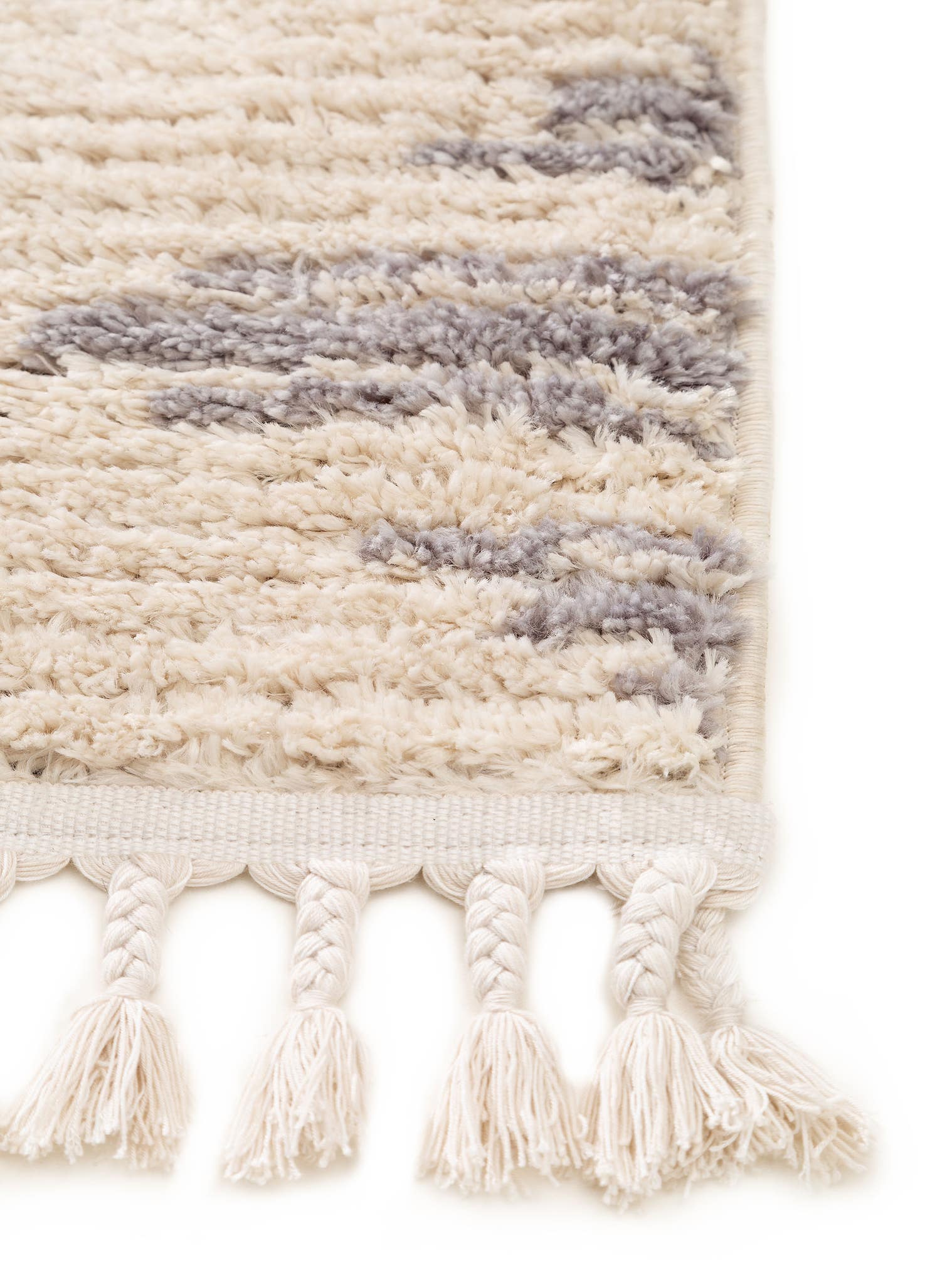 Teppich aus 100% Polyester in Beige mit 21 bis 30 mm hohem Flor von benuta Pop