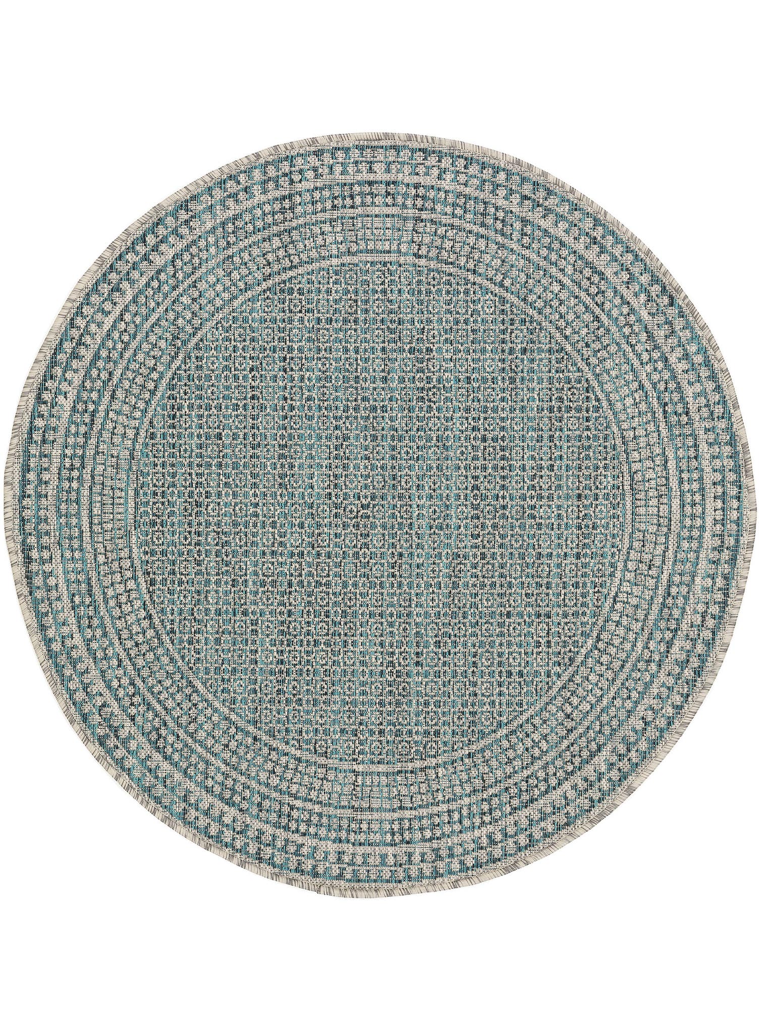 Teppich aus 100% Polypropylen in Blau mit bis 5 mm hohem Flor von benuta Nest