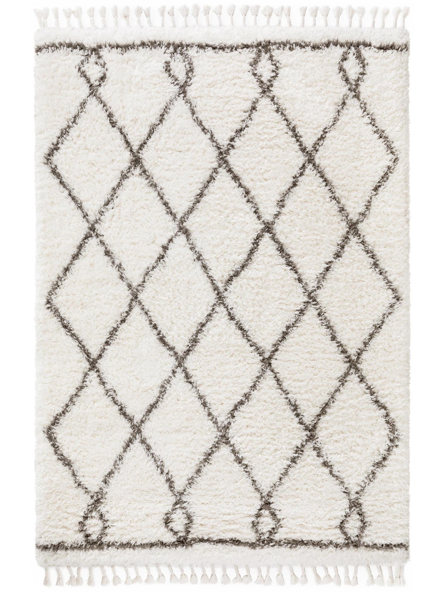 Teppich aus 100% Polyester in Beige mit 41 bis 50 mm hohem Flor von benuta Pop