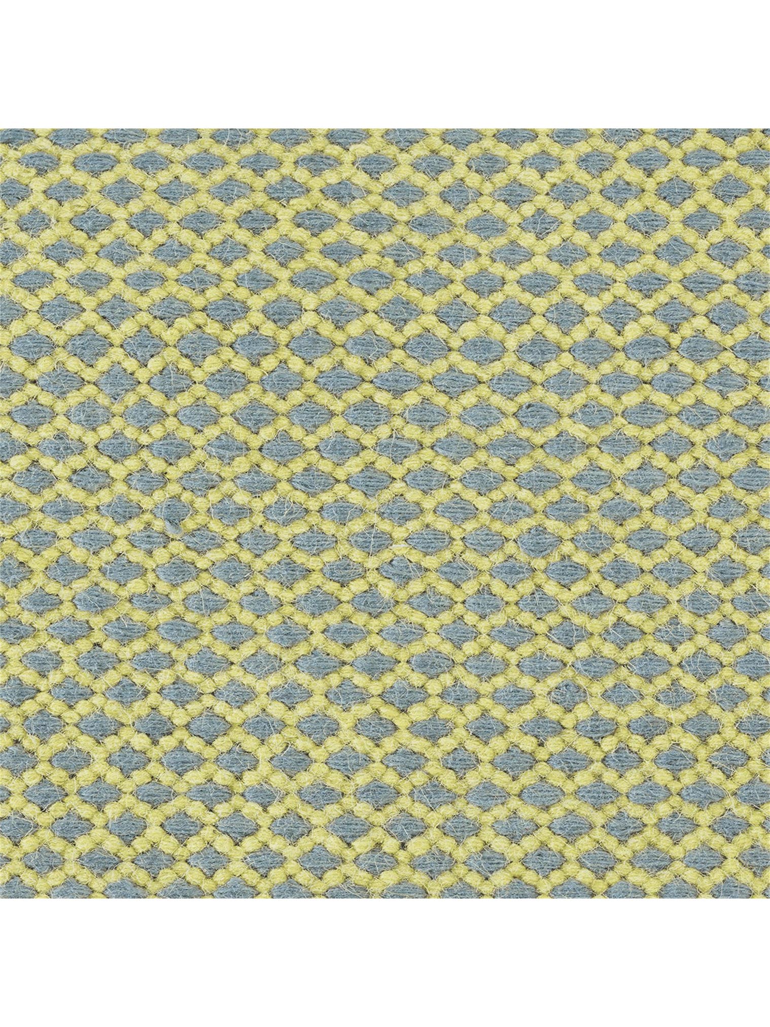 Wollteppich Radja Grün im Design Geometrisch aus 100 % Schurwolle von Brink & Campman
