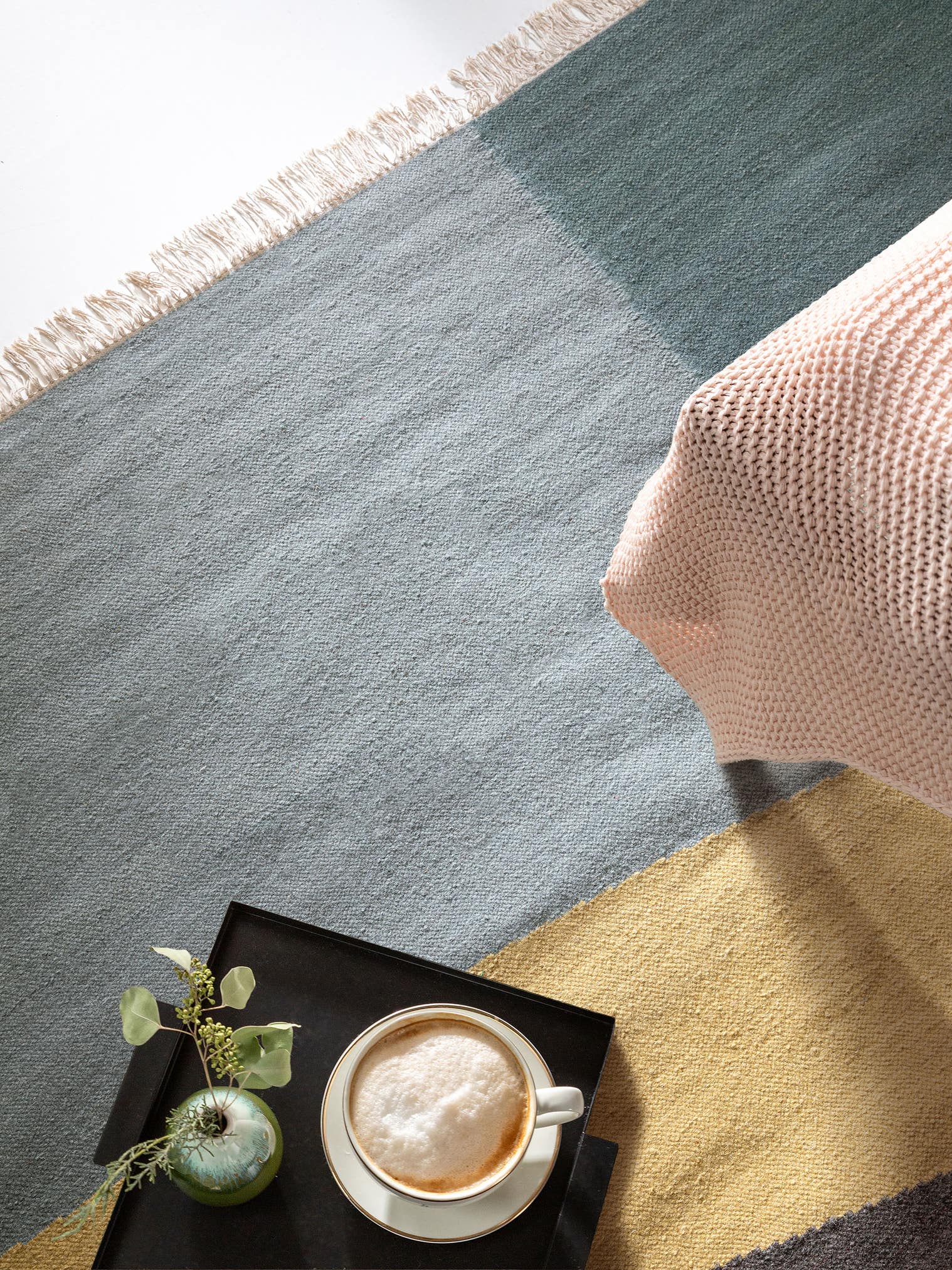 Teppich aus 100% Wolle in Multicolor mit 11 bis 20 mm hohem Flor von benuta Finest