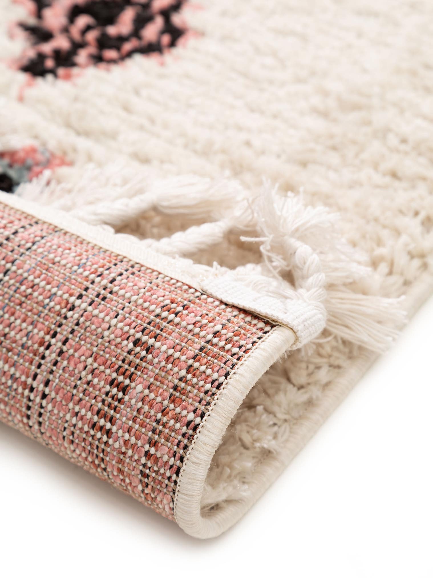 Tapijt van 100% Polyester in Veelkleurig met een 21 - 30 mm hoge pool van benuta Pop