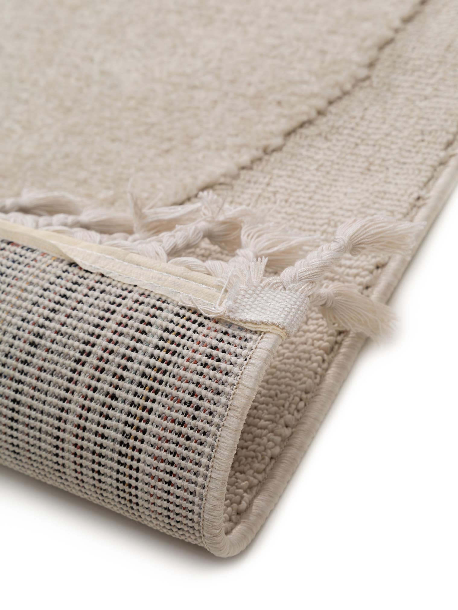 Teppich aus 100% Polyester in Beige mit 11 bis 20 mm hohem Flor von Lytte