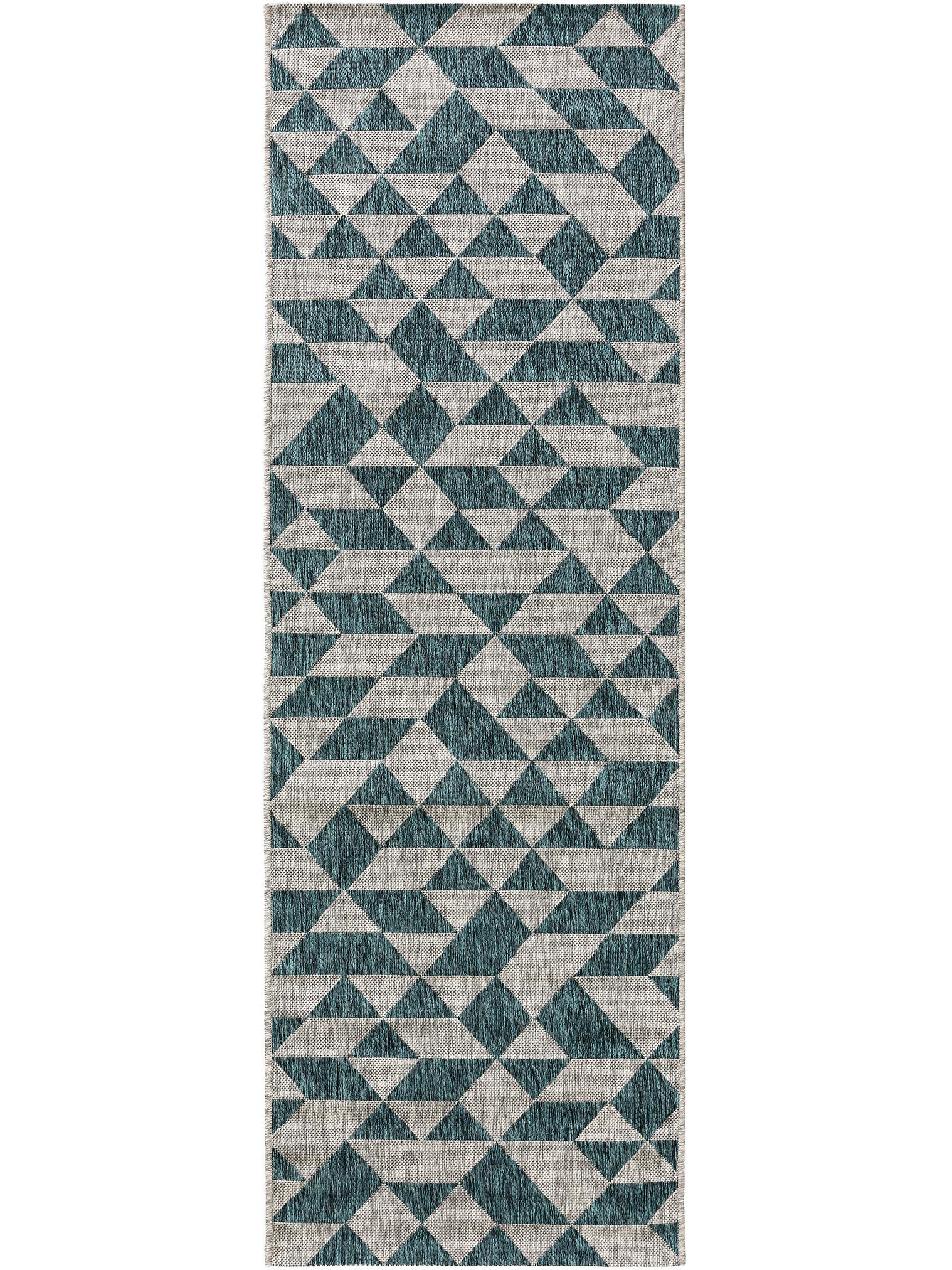 Teppich aus 100% Polypropylen in Blau mit bis 5 mm hohem Flor von benuta