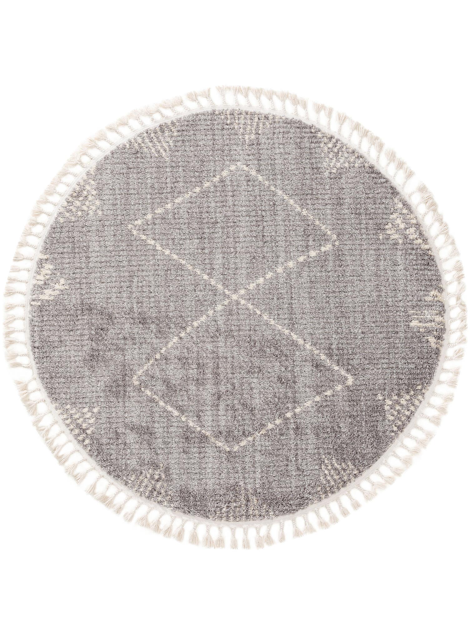 Teppich aus 100% Polyester in Grau mit 21 bis 30 mm hohem Flor von benuta Pop