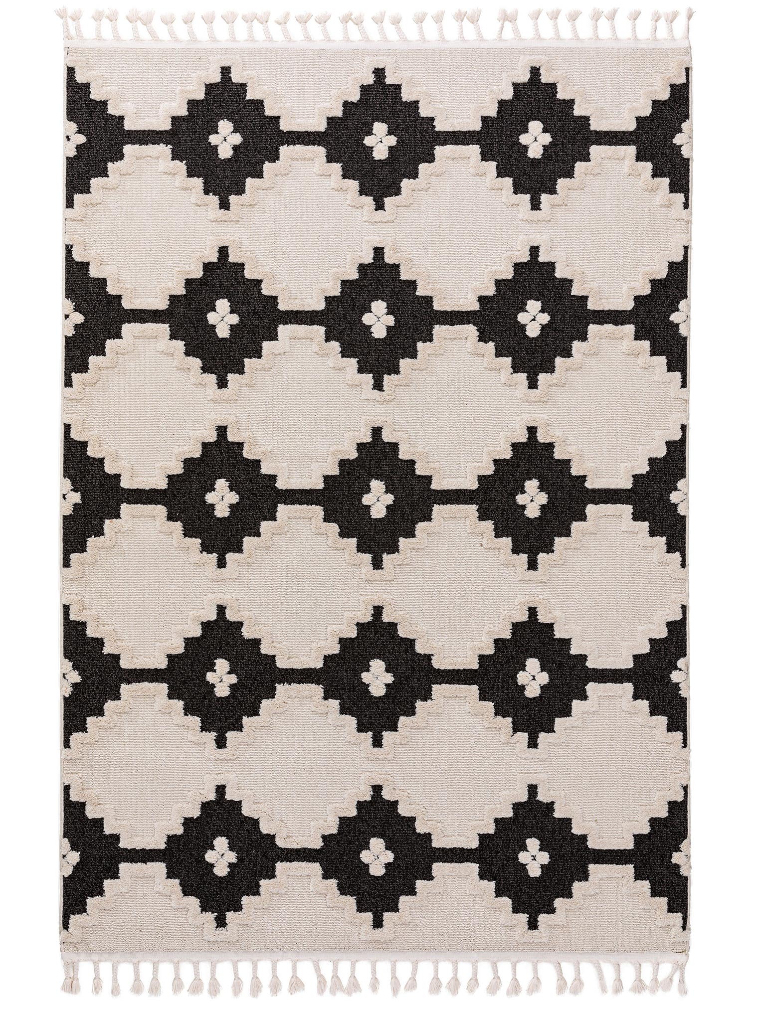 Teppich aus 100% Polyester in Beige mit 11 bis 20 mm hohem Flor von benuta Pop