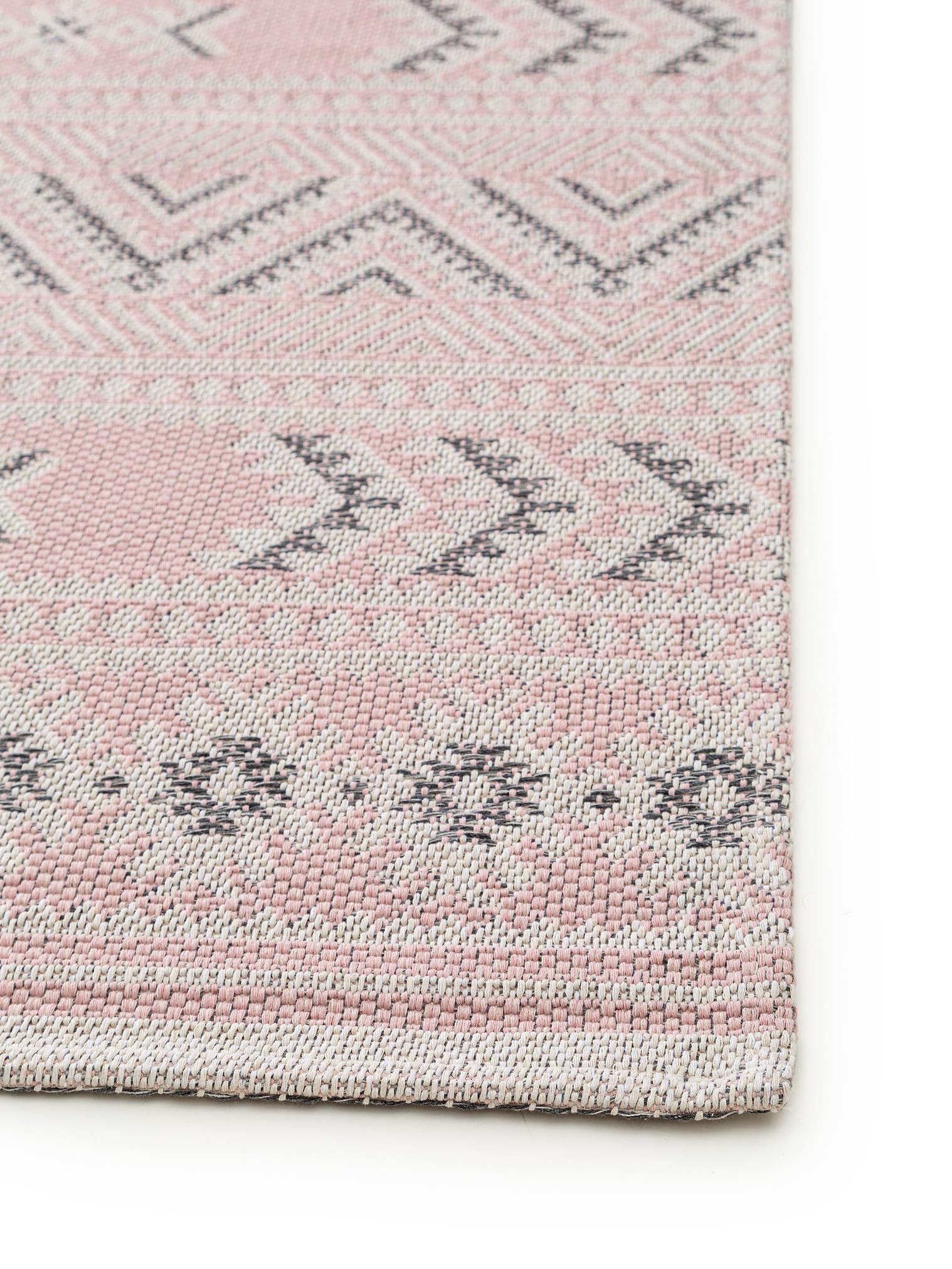 Teppich aus 100% Baumwolle in Rosa mit bis 5 mm hohem Flor von benuta