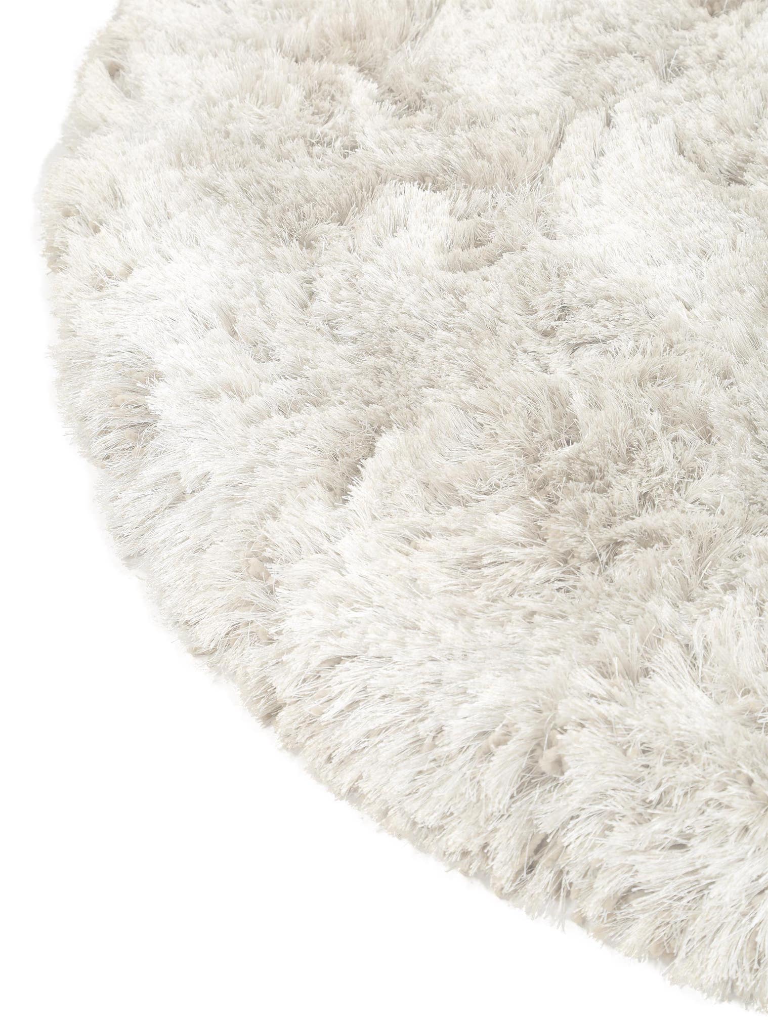 Tapis en 100% Polyester en Blanc avec une pile de 71 - 80 mm de hauteur de benuta Finest