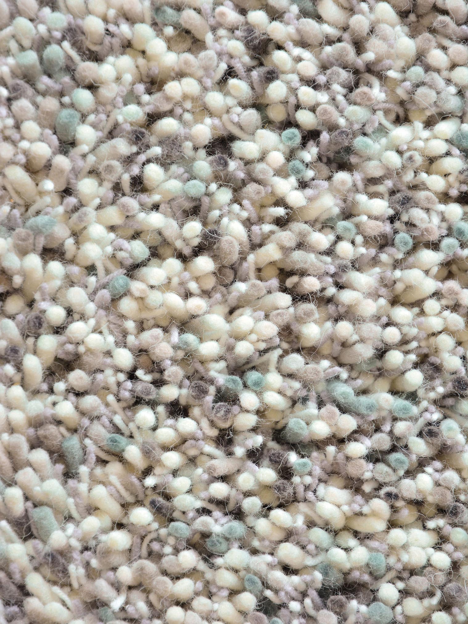 Teppich aus 100% Wolle in Blau mit 41 bis 50 mm hohem Flor von Brink & Campman