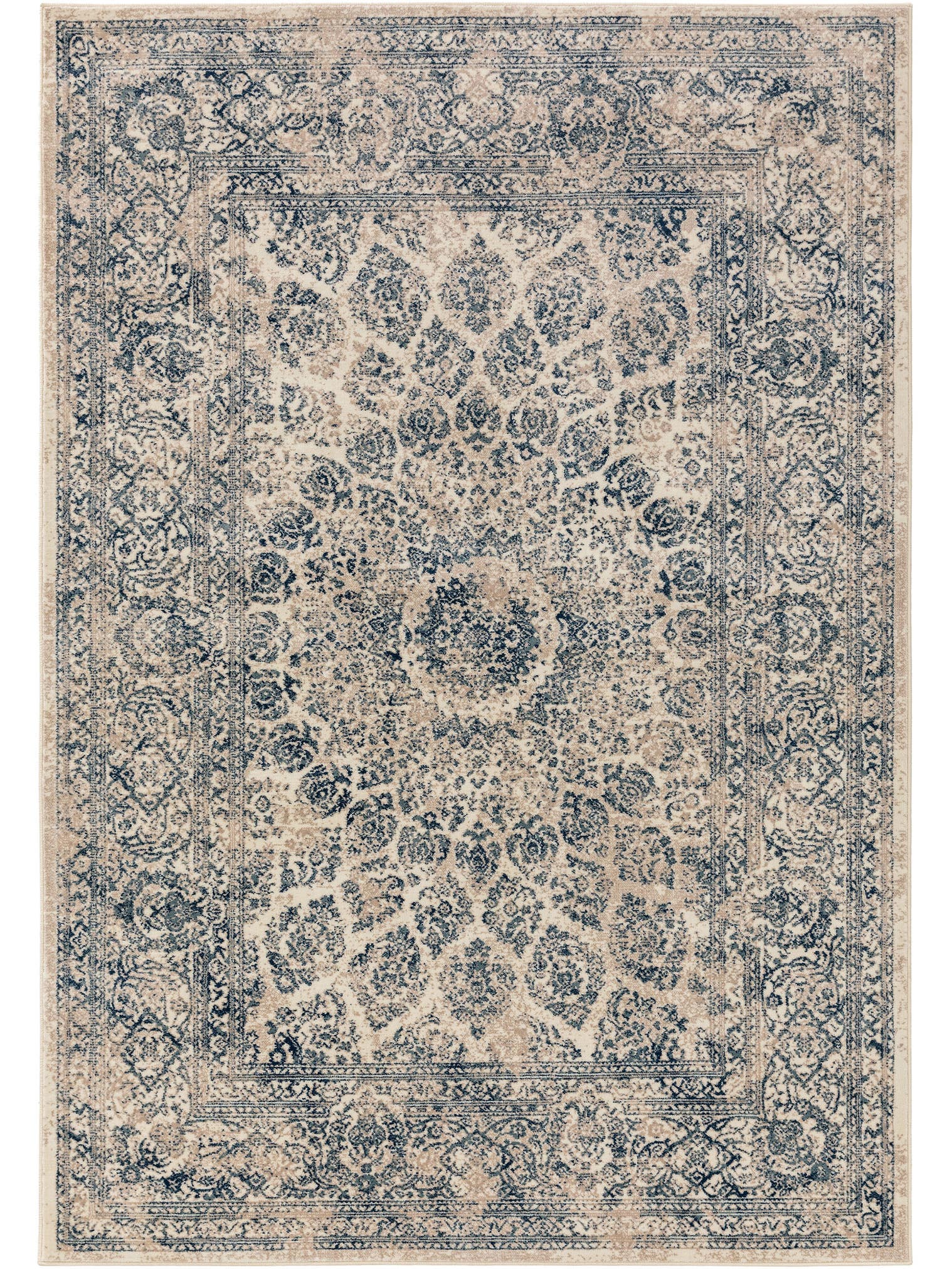 Rug made of 100% Polypropylene in Beige with a 6 - 10 mm high pile by benuta Nest