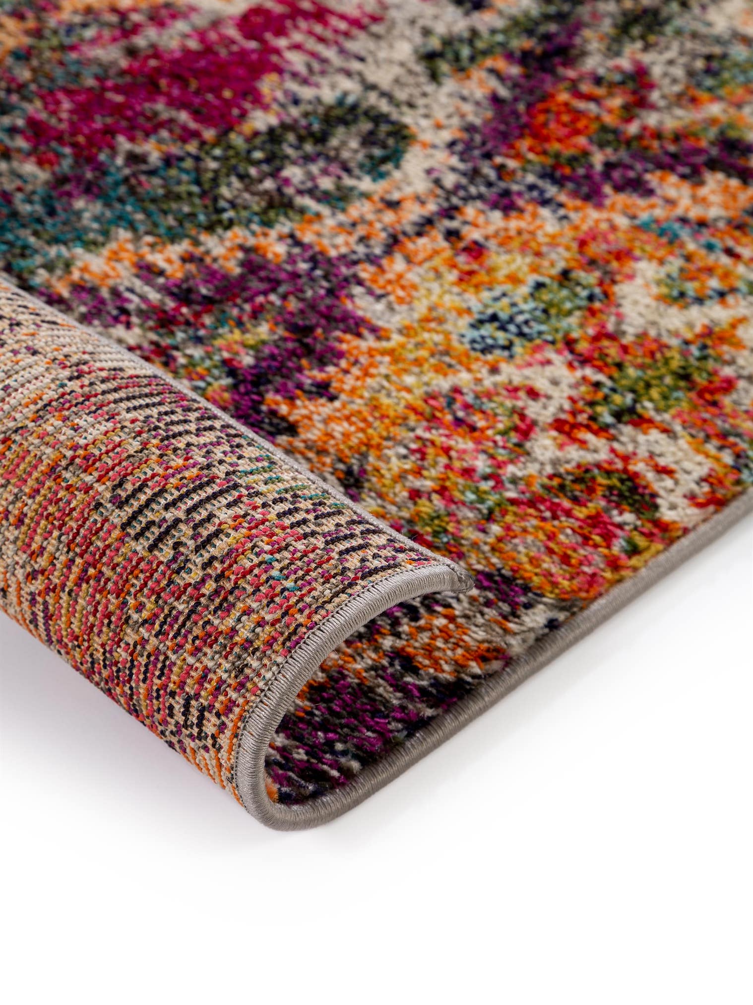 Rug made of 100% Polypropylene in Multicoloured with a 11 - 20 mm high pile by benuta Nest