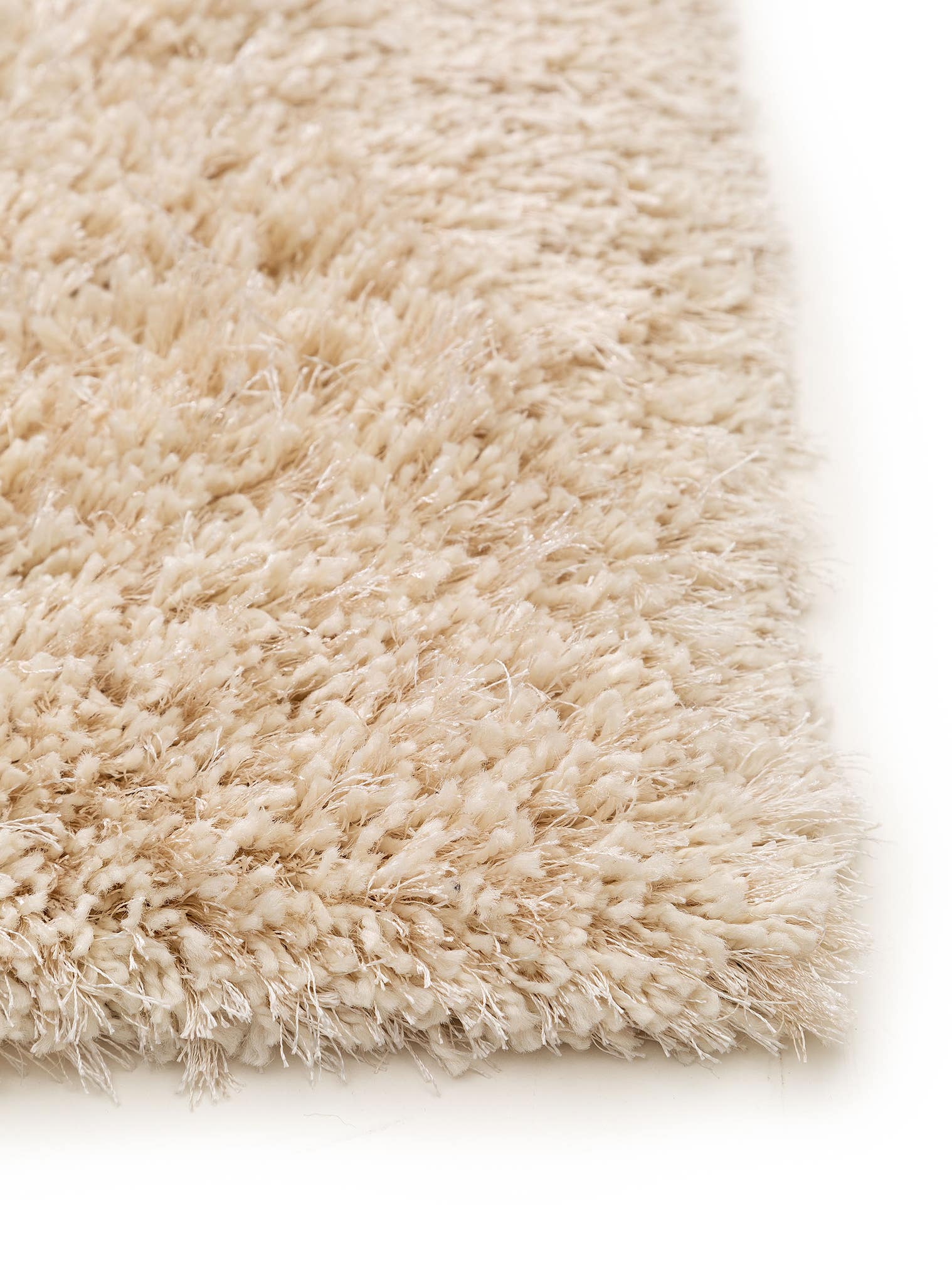 Teppich aus 50% Polyester, 50% Polypropylen in Beige mit 41 bis 50 mm hohem Flor von benuta