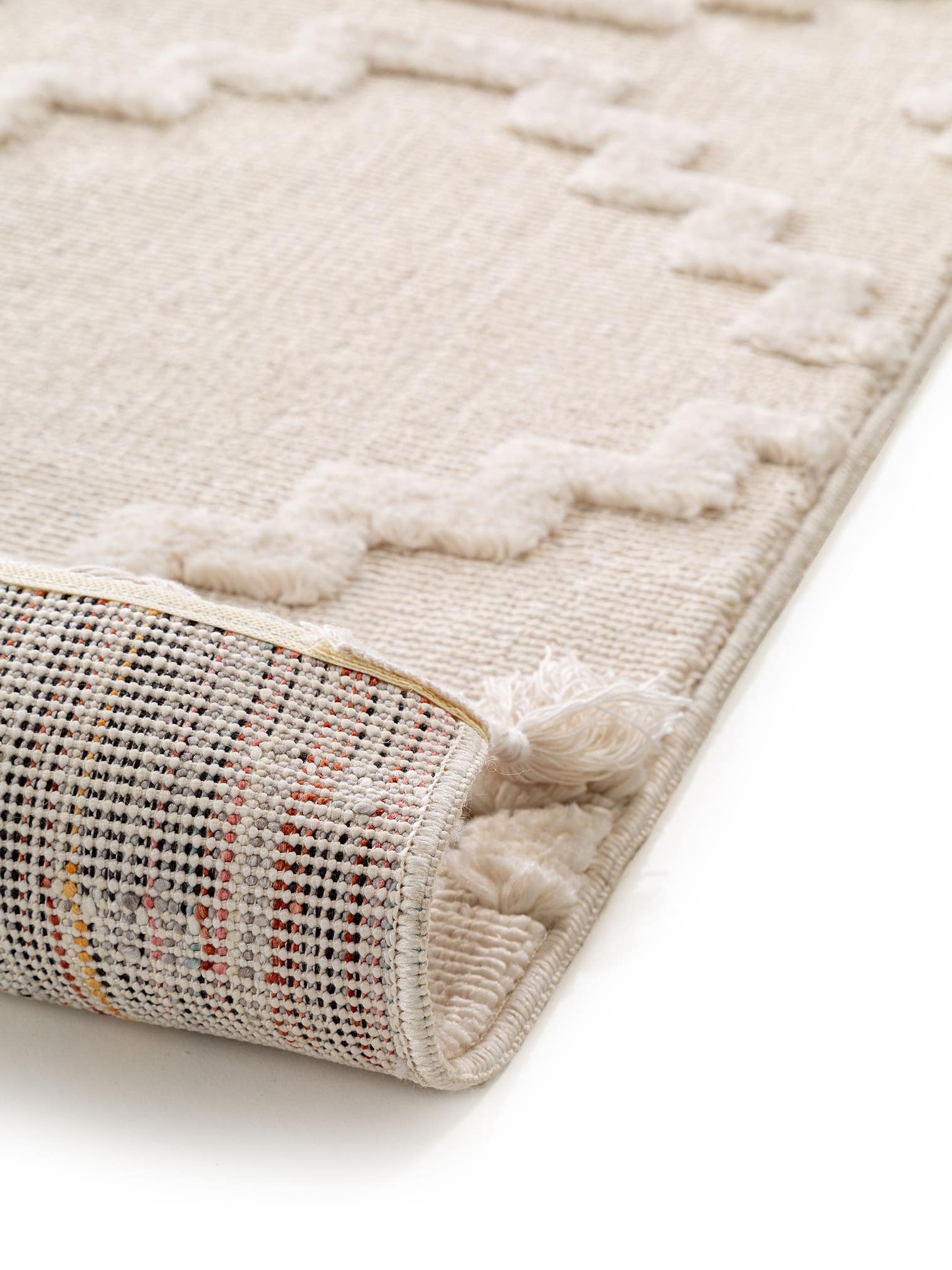 Teppich aus 100% Polyester in Beige mit 11 bis 20 mm hohem Flor von benuta Pop