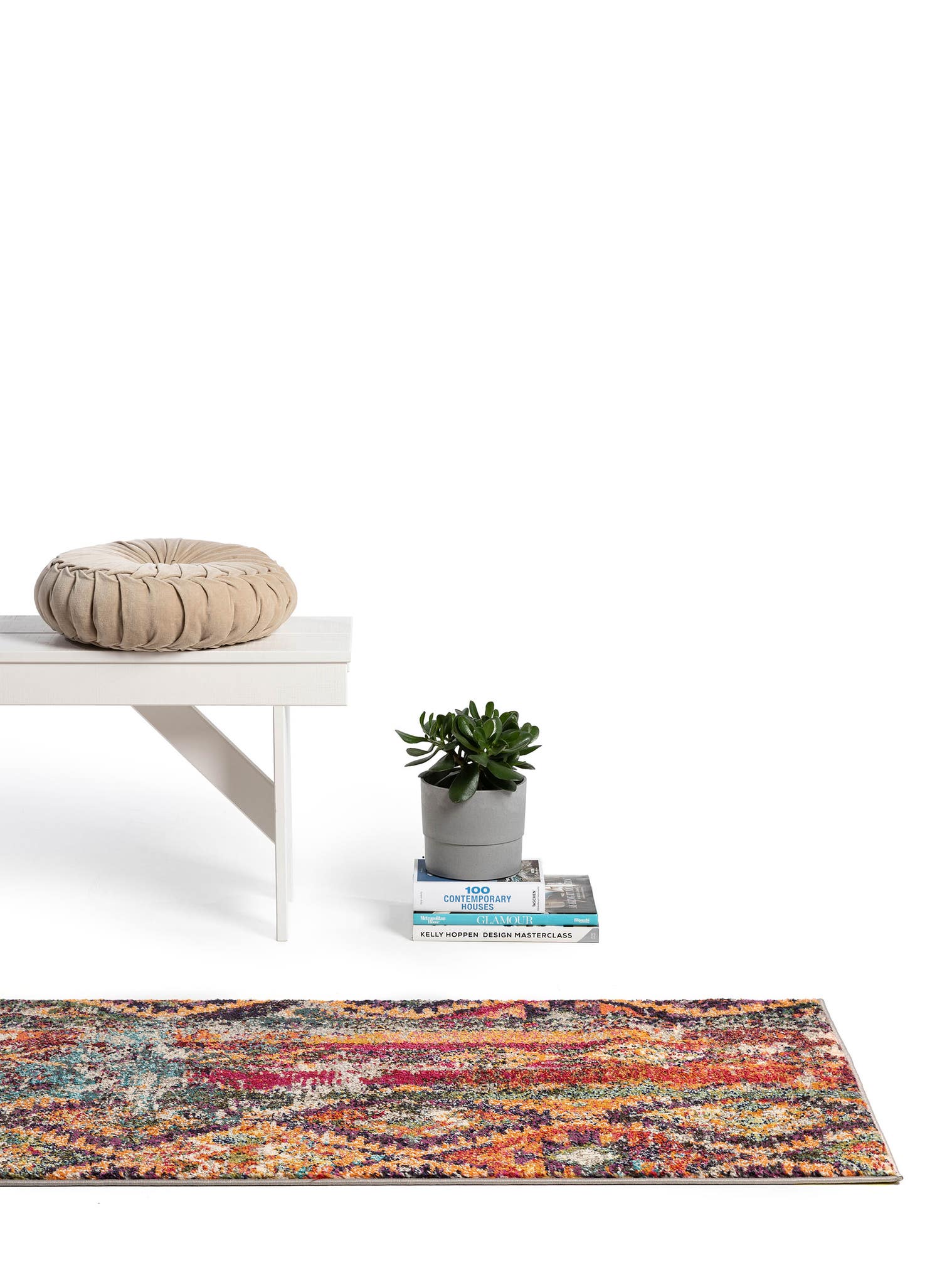 Rug made of 100% Polypropylene in Multicoloured with a 11 - 20 mm high pile by benuta Nest