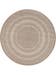 Tapis d'extérieur & intérieur rond Metro Crème/Taupe