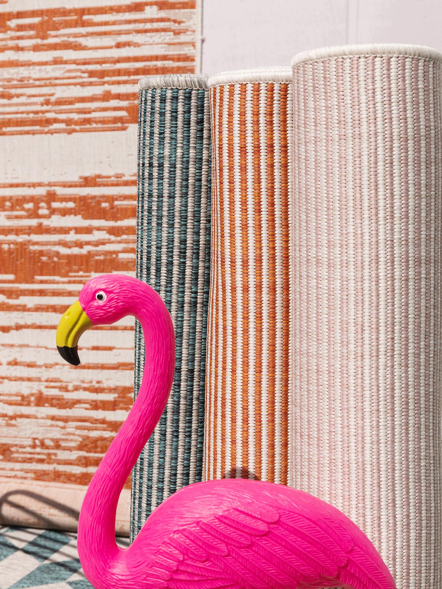 Teppich aus 100% Polypropylen in Rosa mit bis 5 mm hohem Flor von benuta