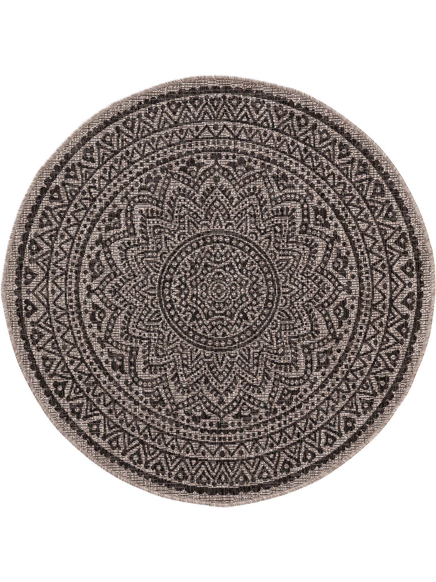 Teppich aus 100% Polypropylen in Beige mit bis 5 mm hohem Flor von benuta Nest