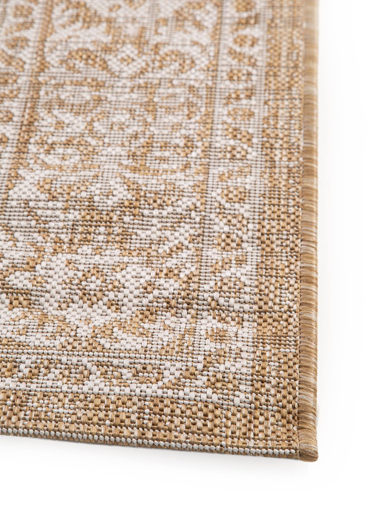 Tæppe af 100% Polypropylen i Beige med 1- 5 mm høj luv fra benuta Nest