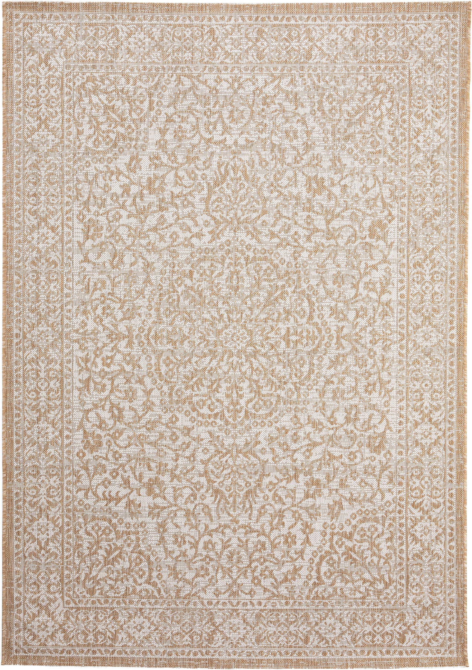 Tæppe af 100% Polypropylen i Beige med 1- 5 mm høj luv fra benuta Nest