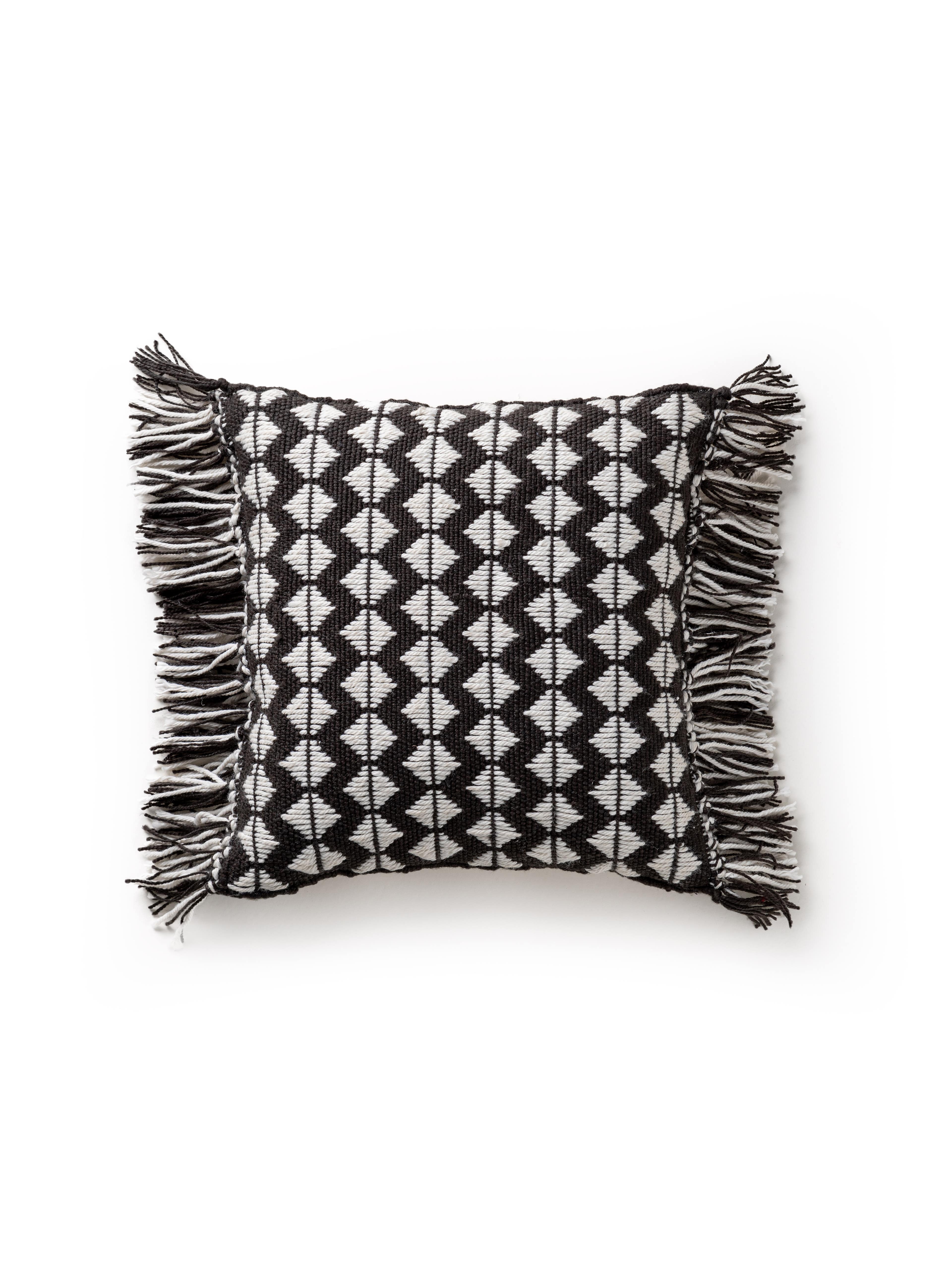 Almohada de interior y exterior Morty Blanco y Negro de 
