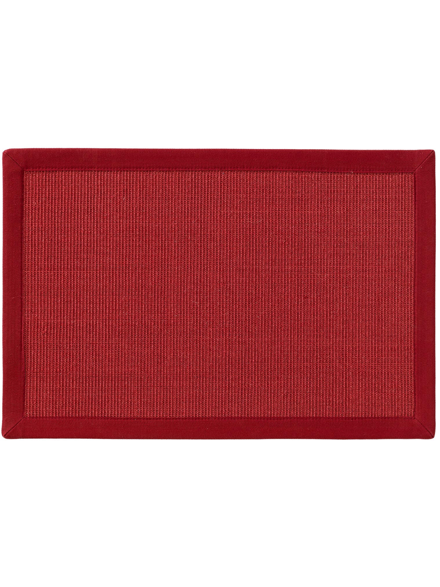 Rug made of 100% Sisal in Red with a 1- 5 mm high pile by benuta Nest