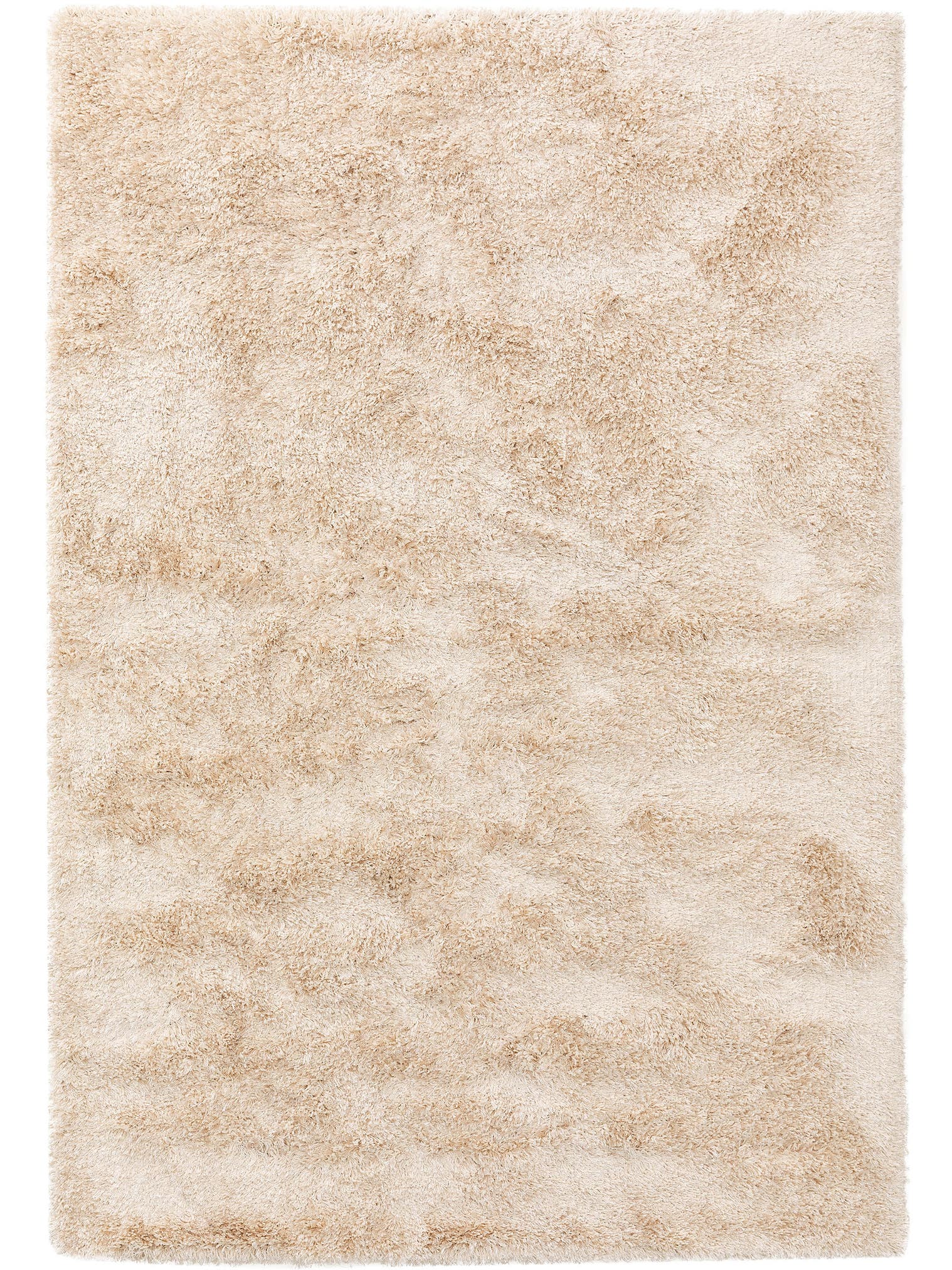 Teppich aus 50% Polyester, 50% Polypropylen in Beige mit 41 bis 50 mm hohem Flor von benuta