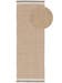 Wollteppich Läufer Karla Beige