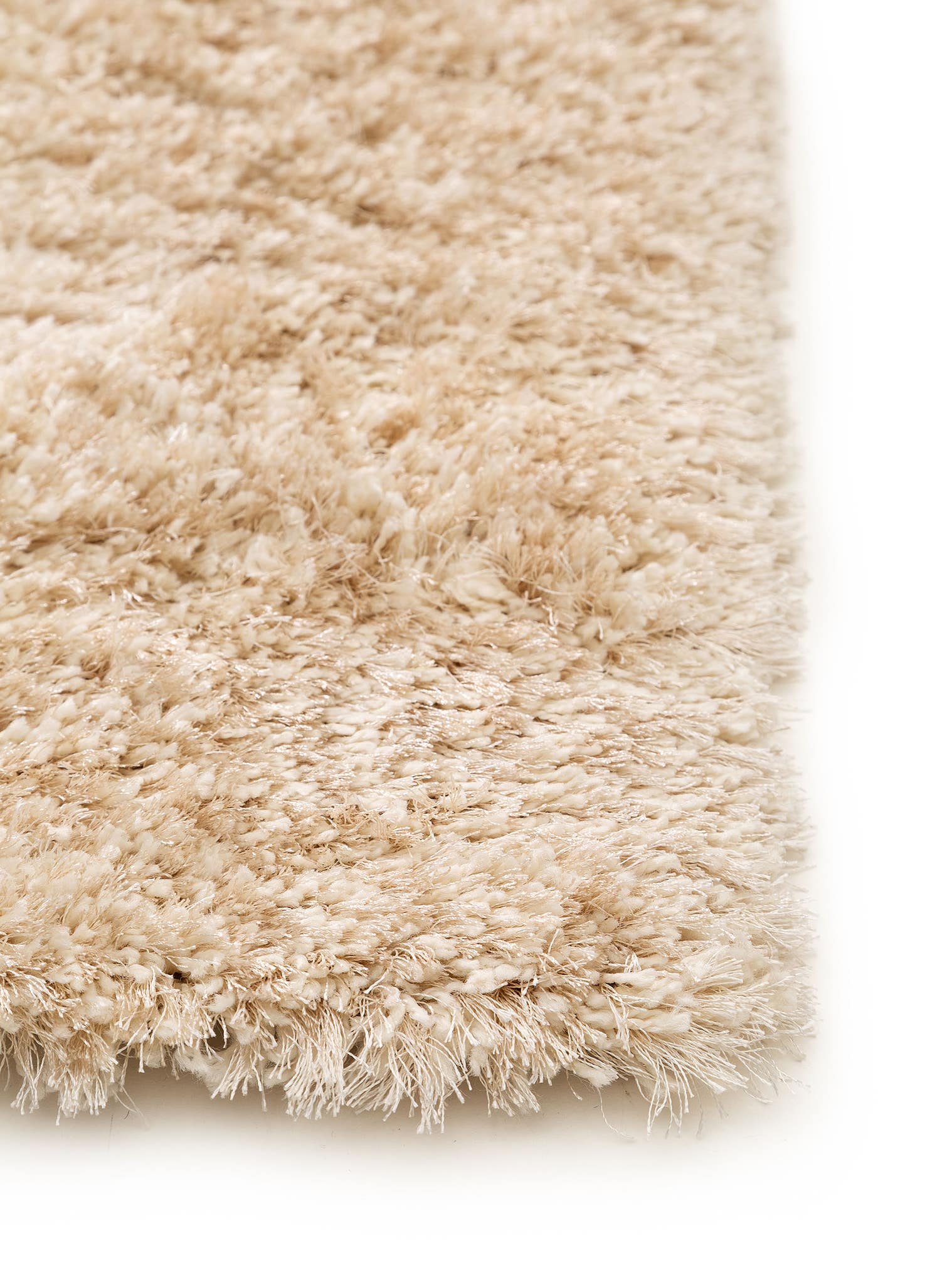 Tapis en 50% Polyester, 50% Polypropylène en Beige avec une pile de 41 - 50 mm de hauteur de benuta