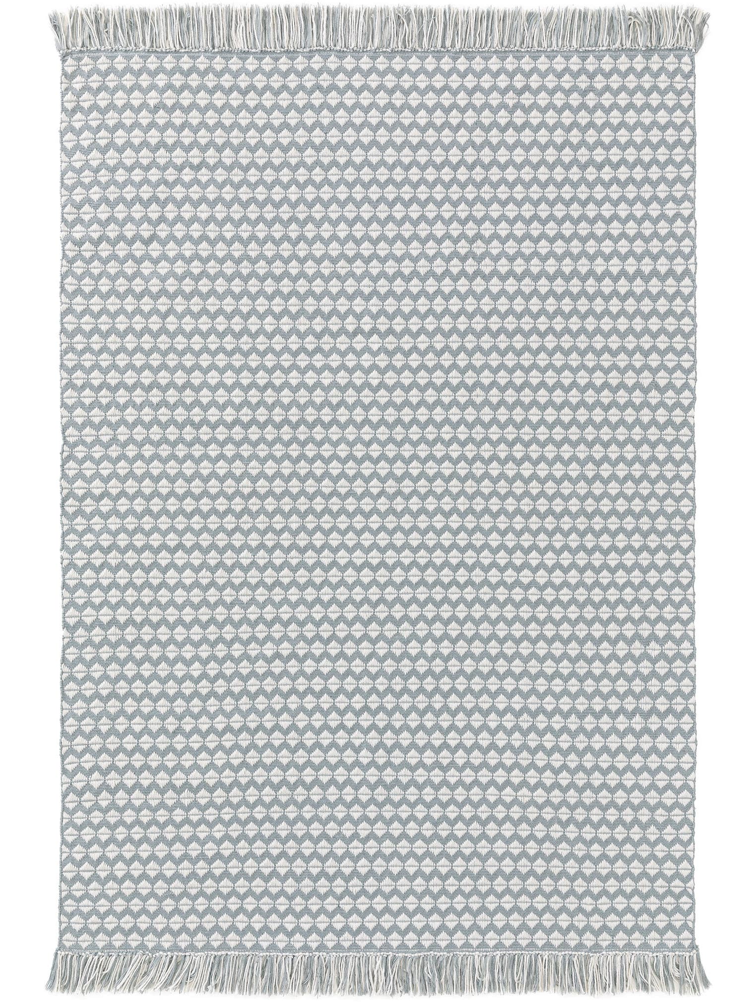 Teppich aus 100% Polyester (recyceltes PET) in Blau mit bis 5 mm hohem Flor von benuta Pure