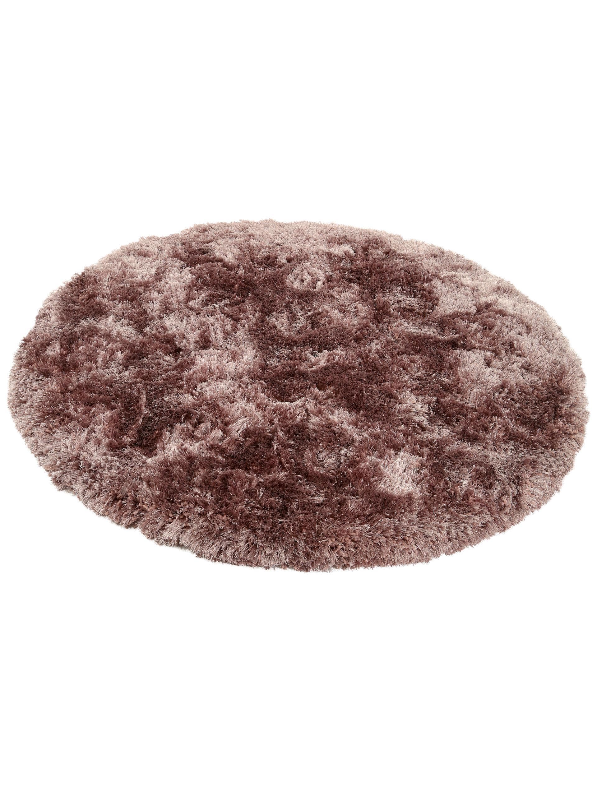 Matta av 100% Polyester i Rosa med 71 - 80 mm hög lugg från benuta Finest