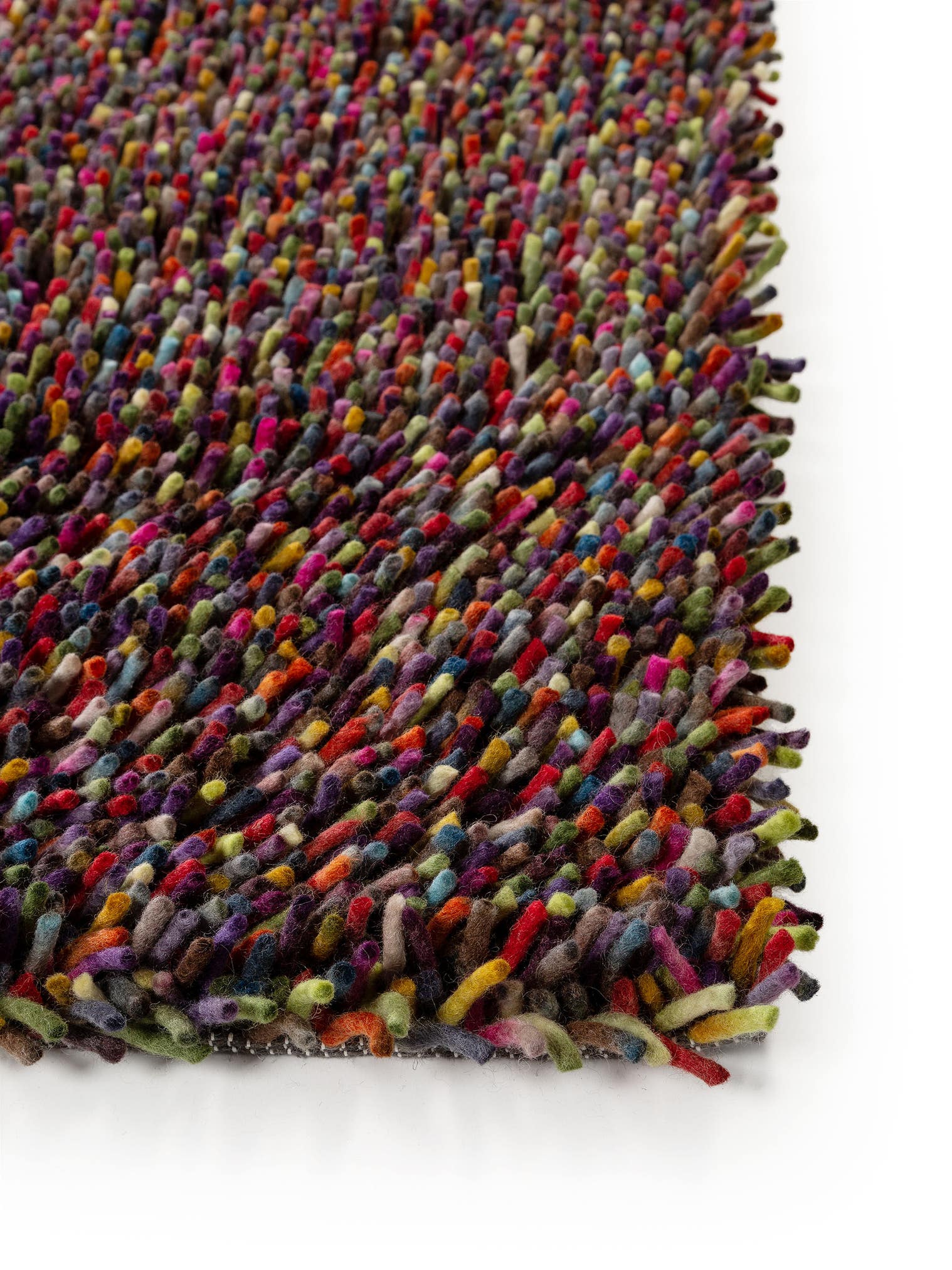 Teppich aus 100% Wolle in Multicolor mit 51 bis 60 mm hohem Flor von benuta