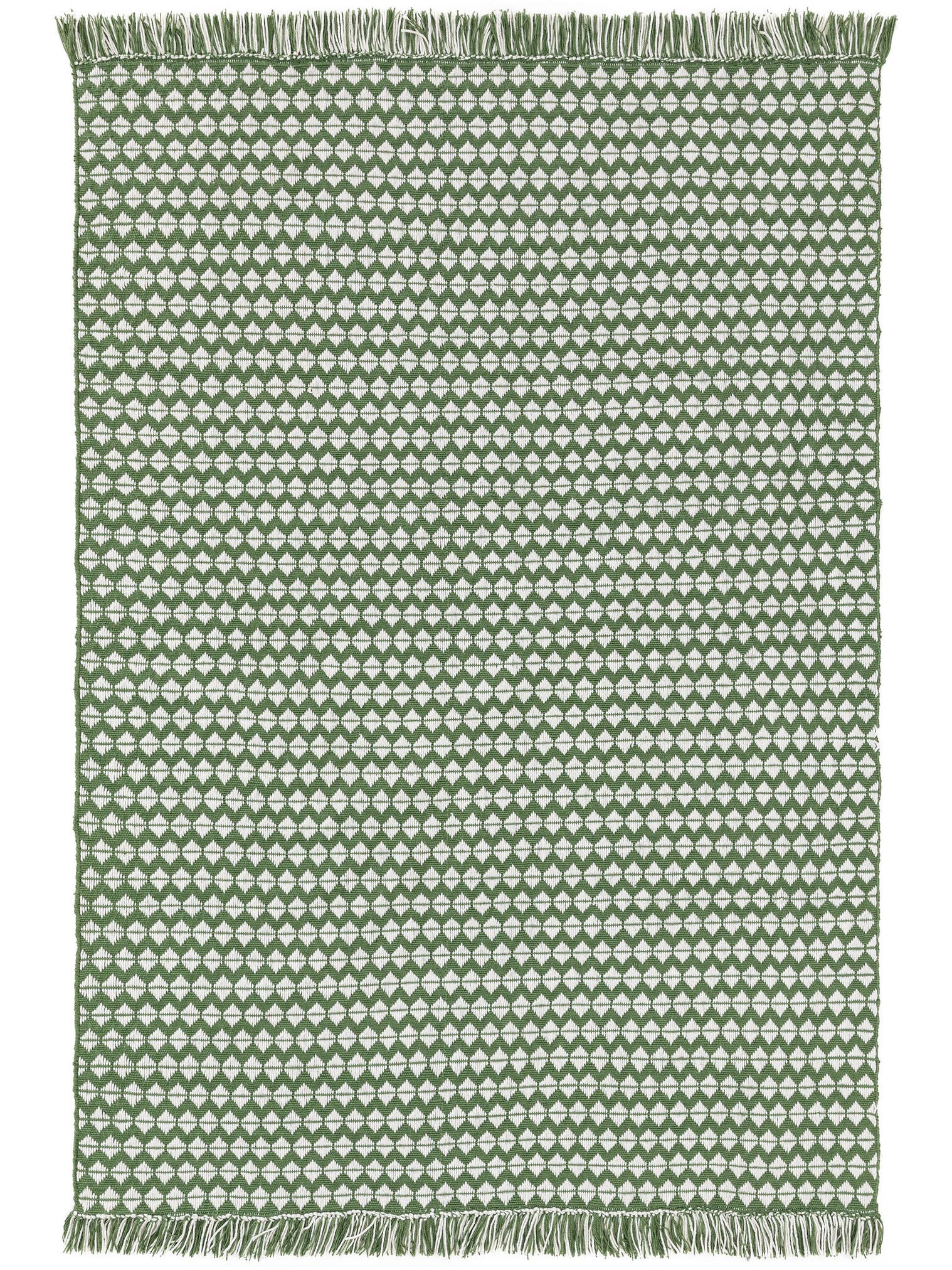 Dywan z 100% Poliester w kolorze zielony z włosiem 1- 5 mm wysokim od benuta Pure