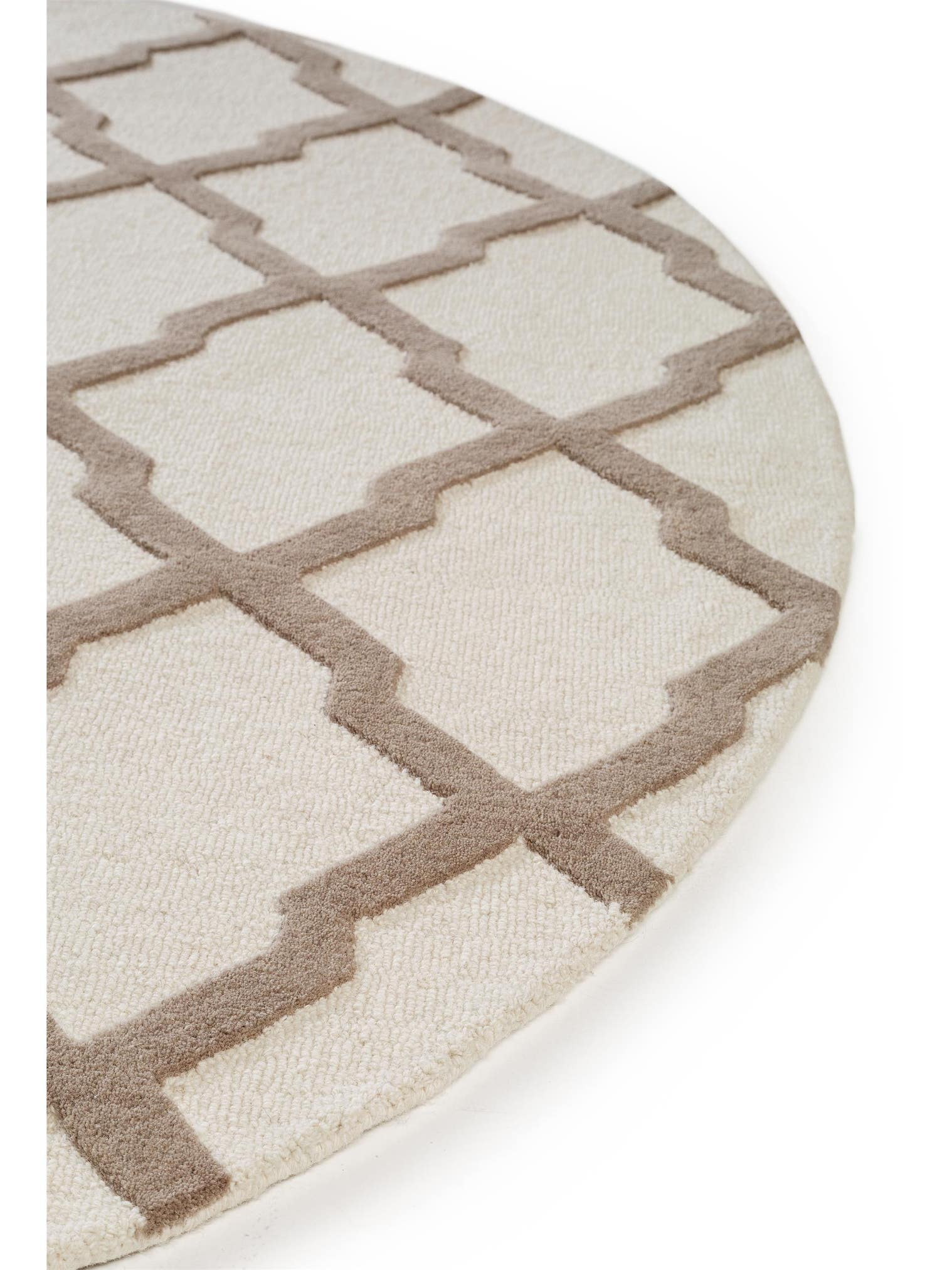 Teppich aus 100% Wolle in Grau mit 11 bis 20 mm hohem Flor von benuta Pure