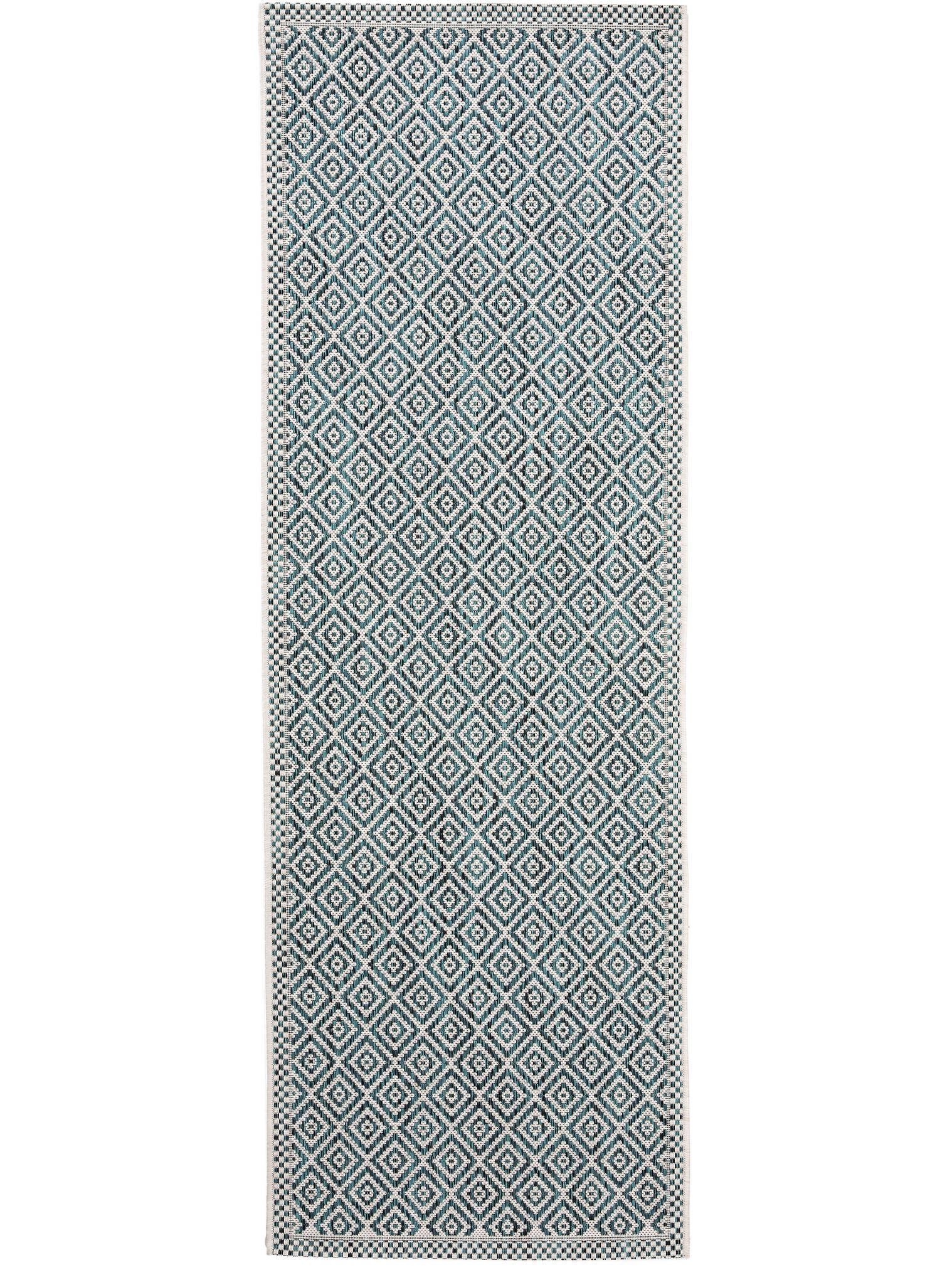 Teppich aus 100% Polypropylen in Blau mit bis 5 mm hohem Flor von benuta Nest
