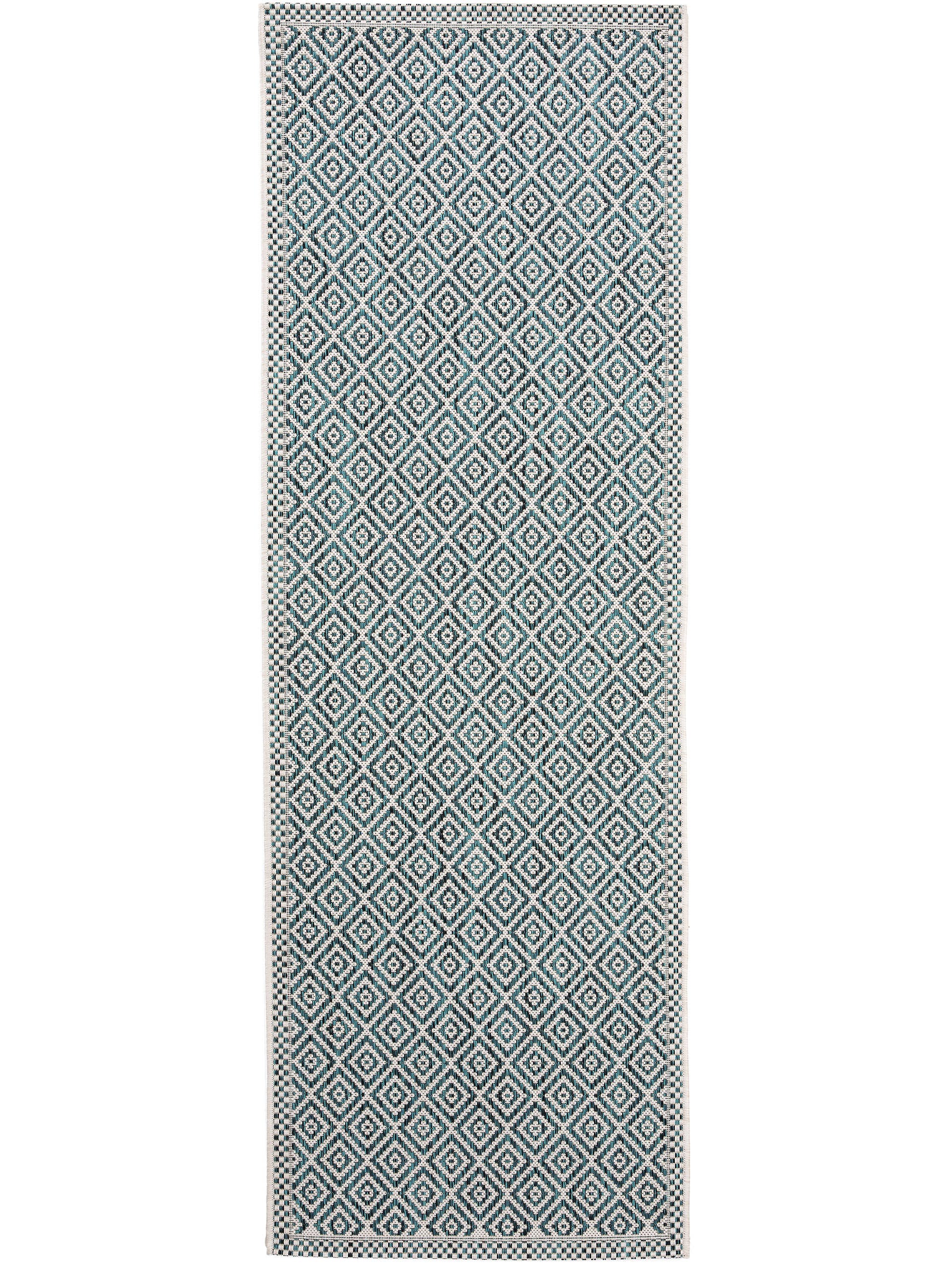 Rug made of 100% Polypropylene in Blue with a 1- 5 mm high pile by benuta Nest