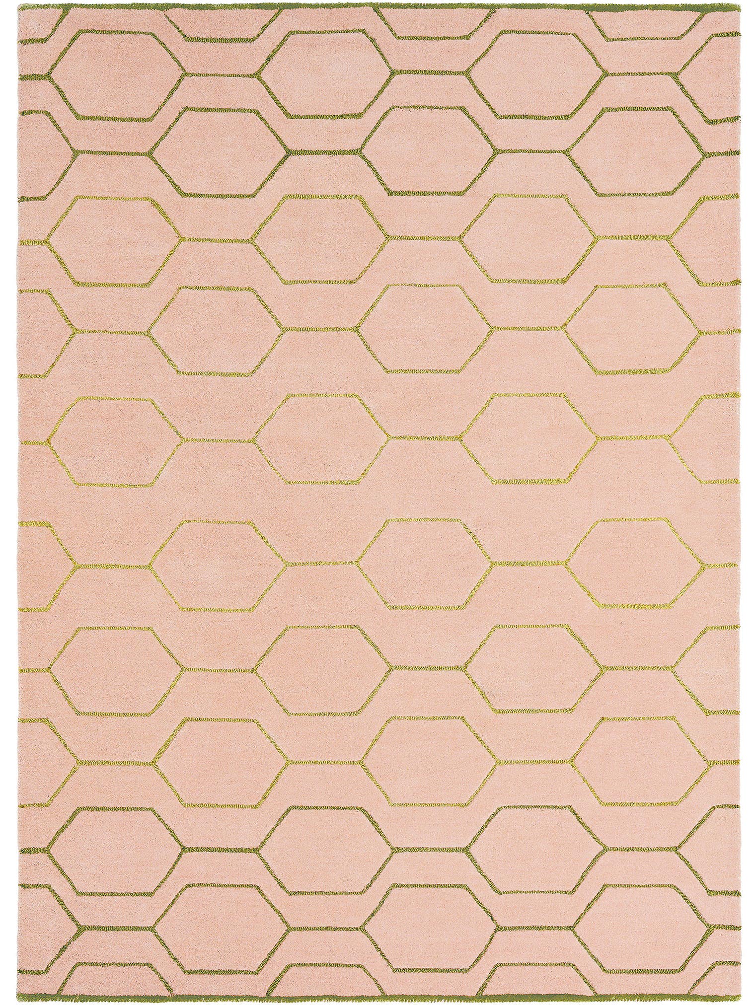 Rug made of 90% Wool, 10% Viscose in Pink with a 11 - 20 mm high pile by Wedgwood
