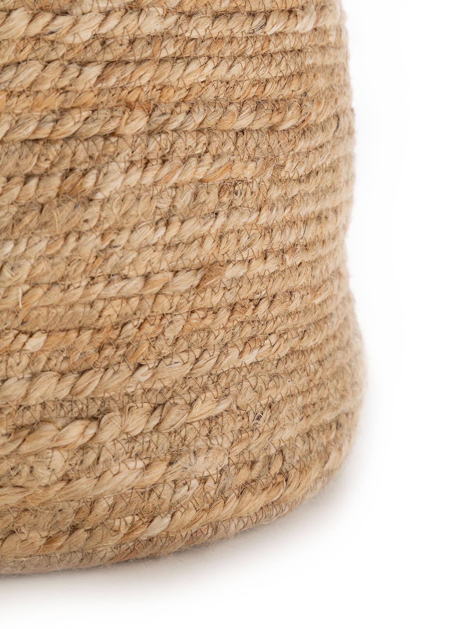 Korb-Set (3-tlg.) Aylin Natur im Design Uni aus 100% Hanf von benuta Pure