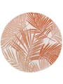 Inom- och utomhusmatta rund Cleo Orange