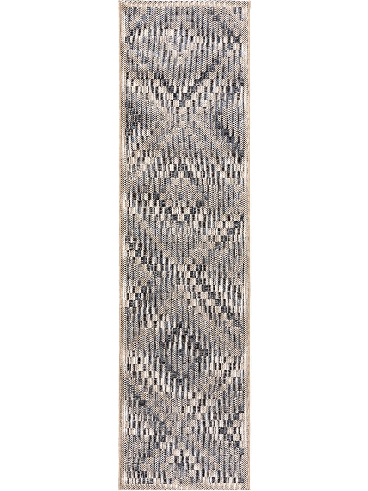 Teppich aus 100% Polypropylen in Blau mit bis 5 mm hohem Flor von benuta Nest