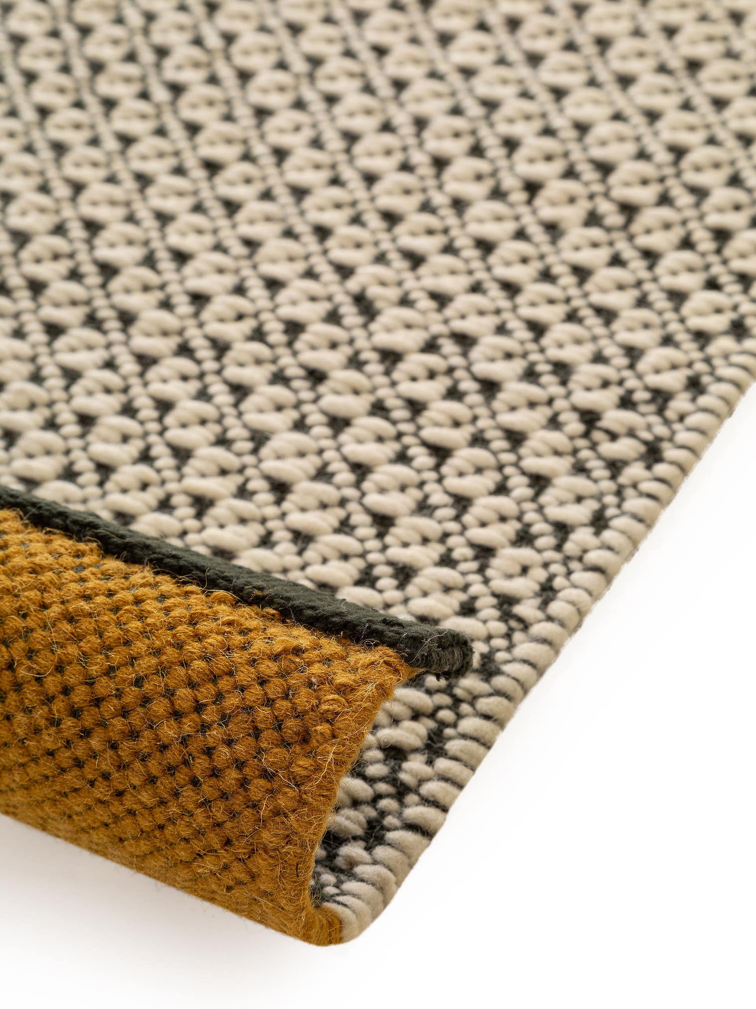 Alfombra de 55% Lana, 35% Algodón, 10% Poliamida en Beige con un pelo de {{Placeholder_Pile Height}} de altura de benuta Pure