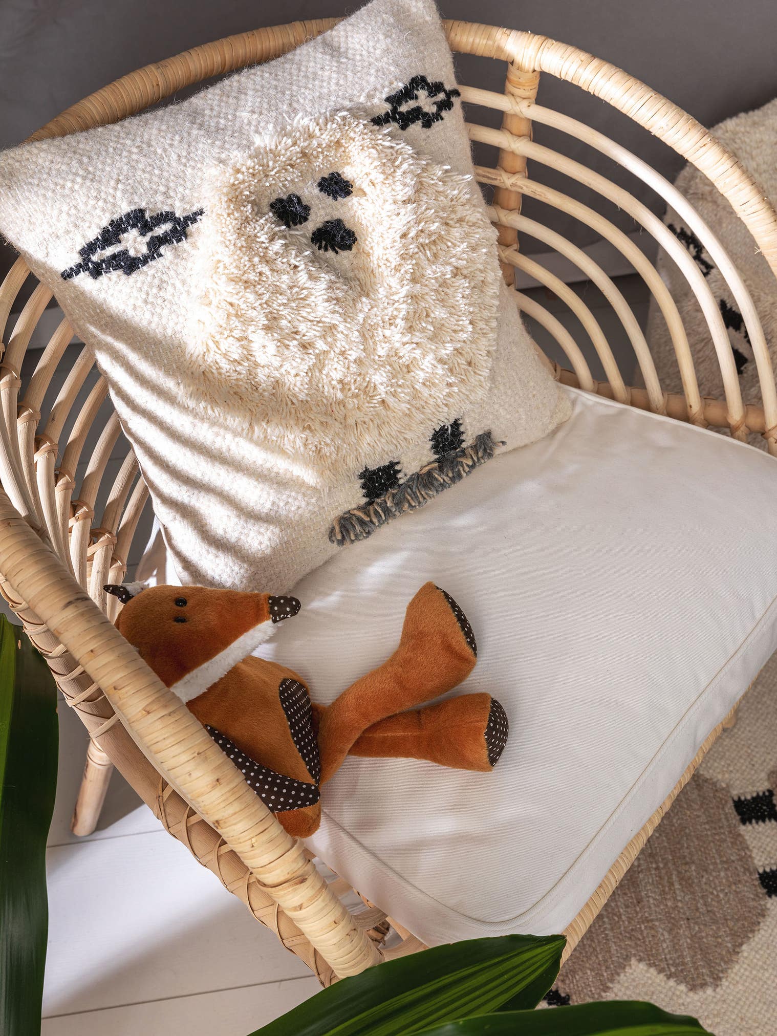 Kissenbezug Shawn Ivory im Design  aus 80% Wolle, 20% Polyester von Lytte