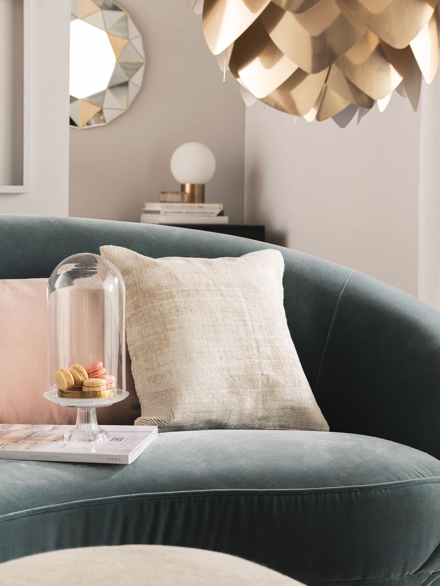 Örngott Nova Creme med Uni-design i 100% Viskos från benuta Pure
